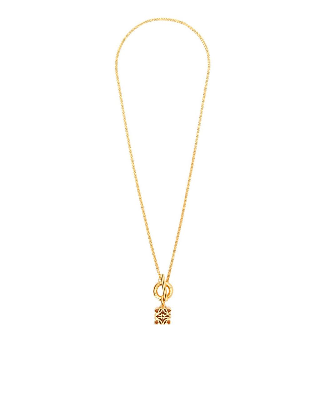 アクセサリーその他 Loewe Anagram necklace in gold-plated silver Loewe - Anagram 24kt gold-plated sterling silver necklace Loewe