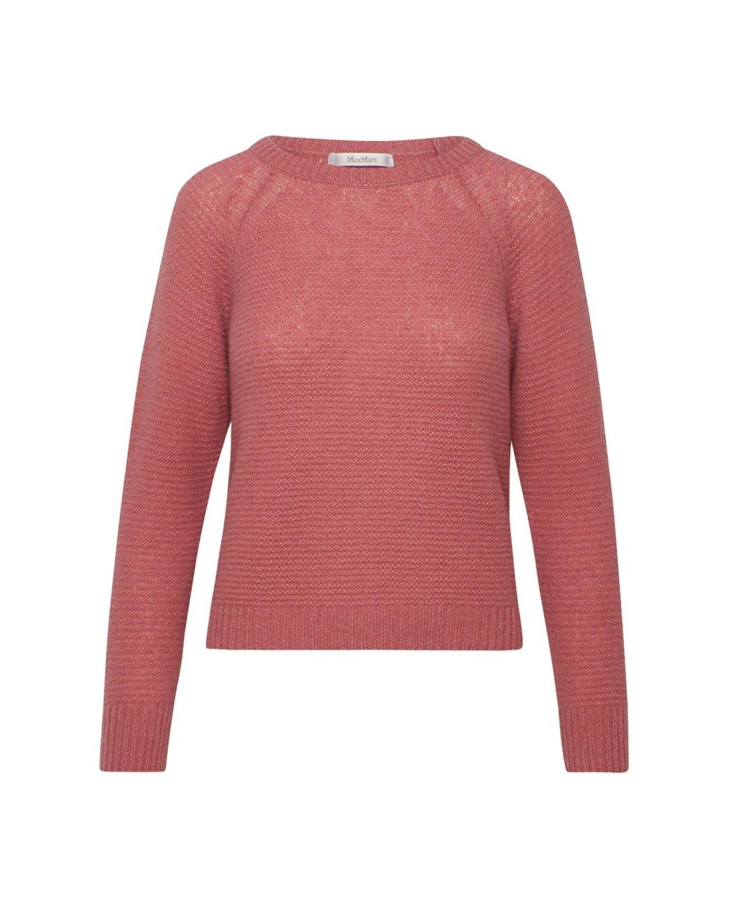 Max Mara Cashmere Crewneck Knitted Sweater in Pink - Save 26% - Lyst