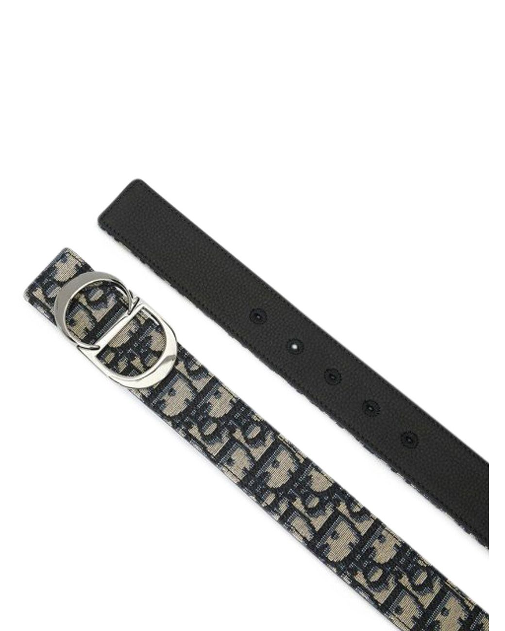 Dior Reversible Belt in Black for Men | Lyst