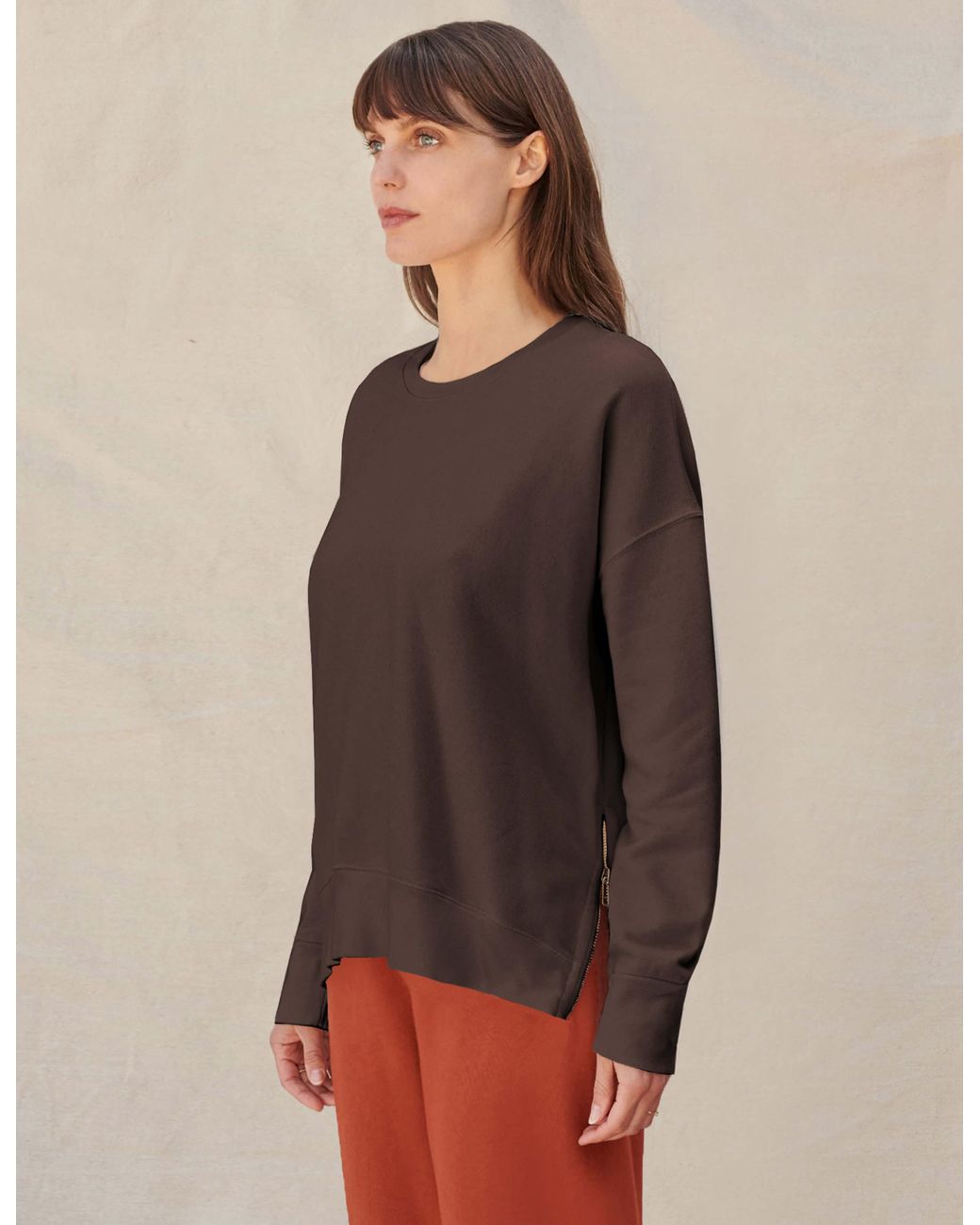 sundry side zip sweatshirt