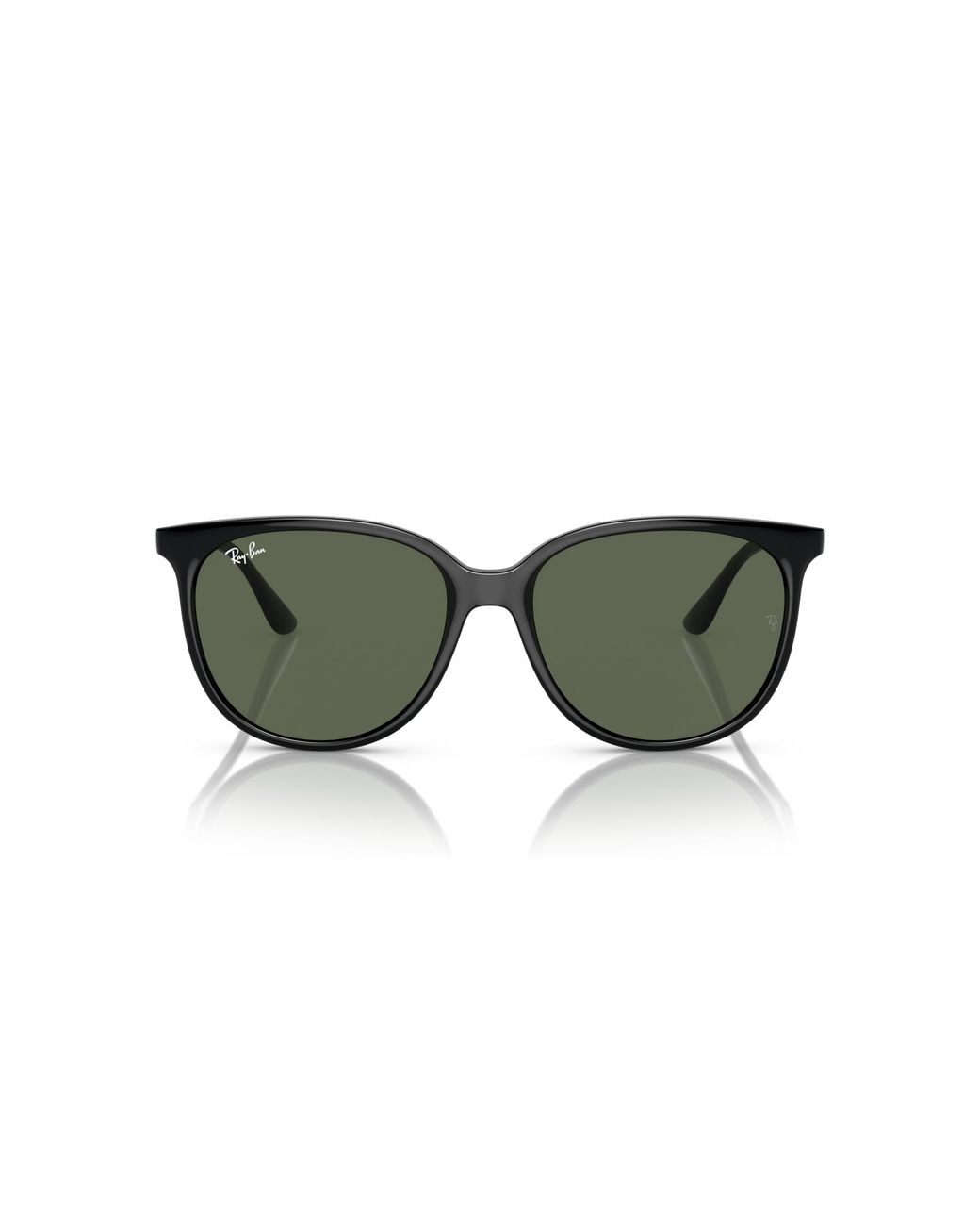 Ray-Ban Black S Rb4378f Low Bridge Fit Square Sunglasses