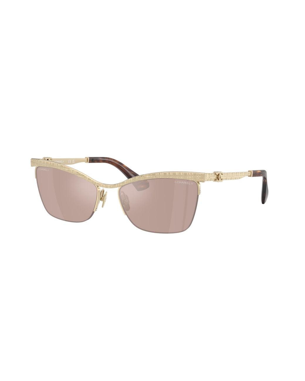 Chanel Black Sunglass Cat Eye Sunglasses Ch4302