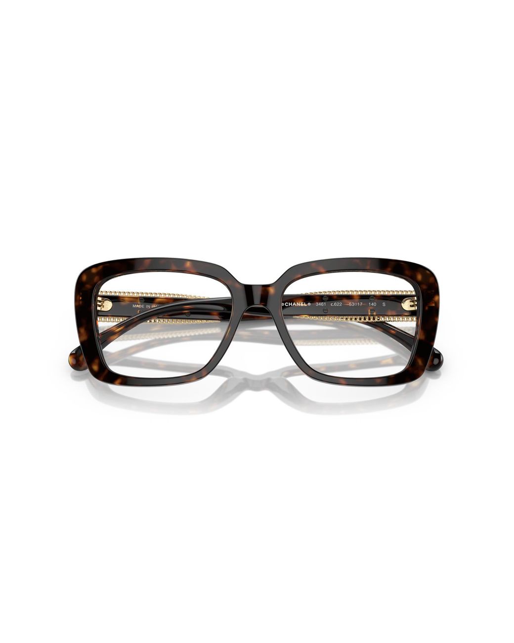 Chanel Black Sunglass Square Eyeglasses Ch3461