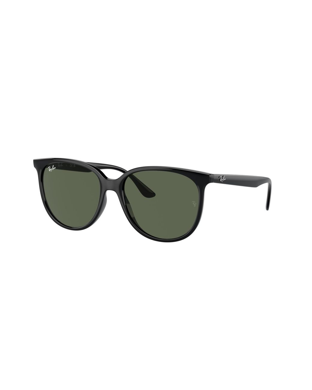 Ray-Ban Black S Rb4378f Low Bridge Fit Square Sunglasses