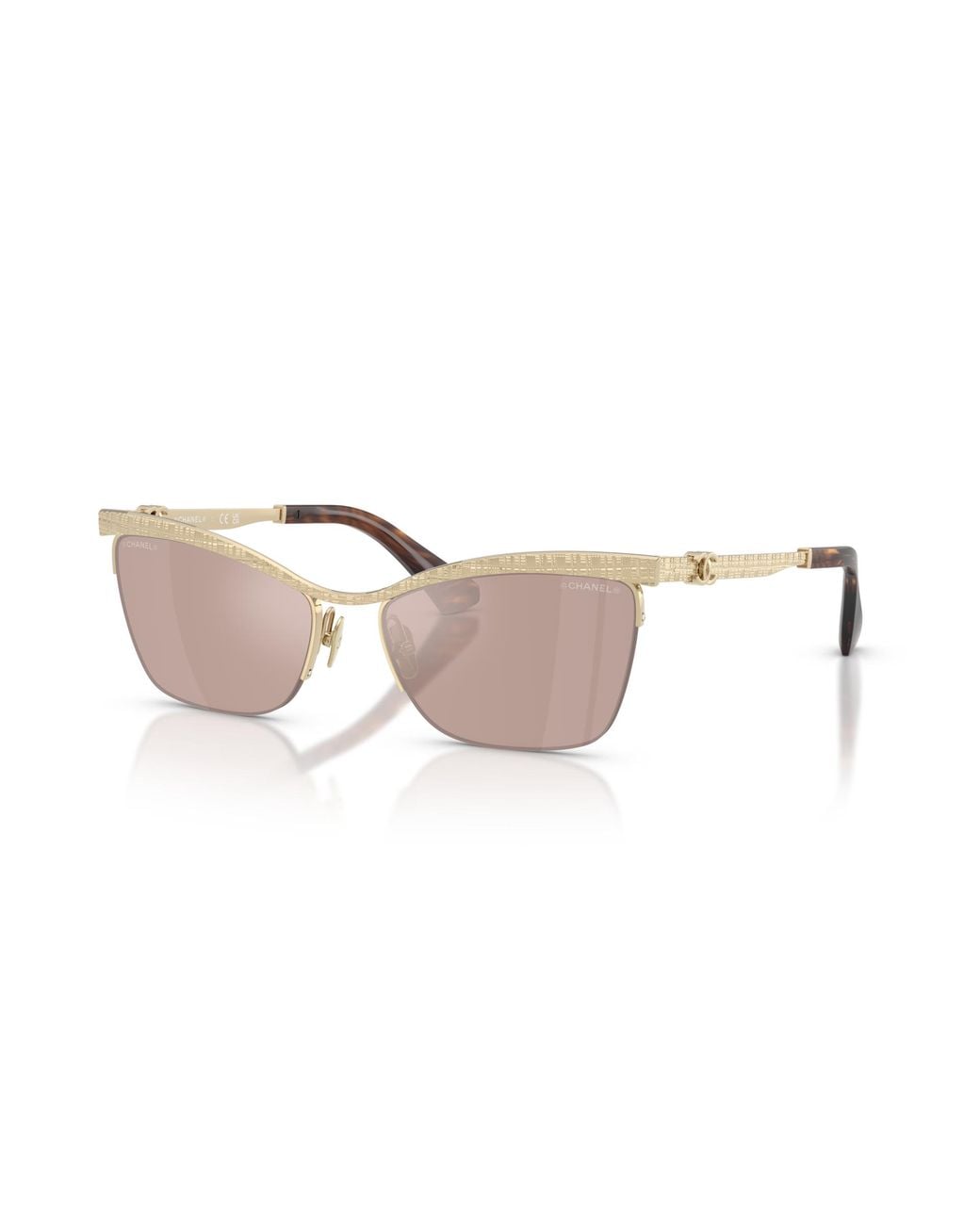 Chanel Black Sunglass Cat Eye Sunglasses Ch4302