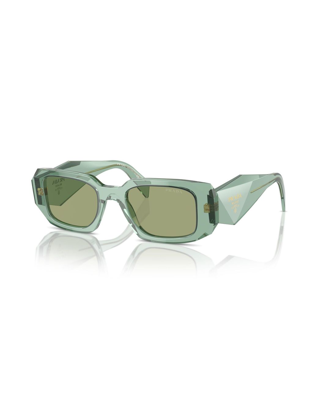 Prada Green Acetate Pr 17Ws Sunglasses