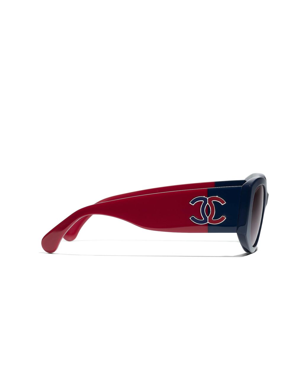 Chanel Black Sunglass Oval Sunglasses Ch5524