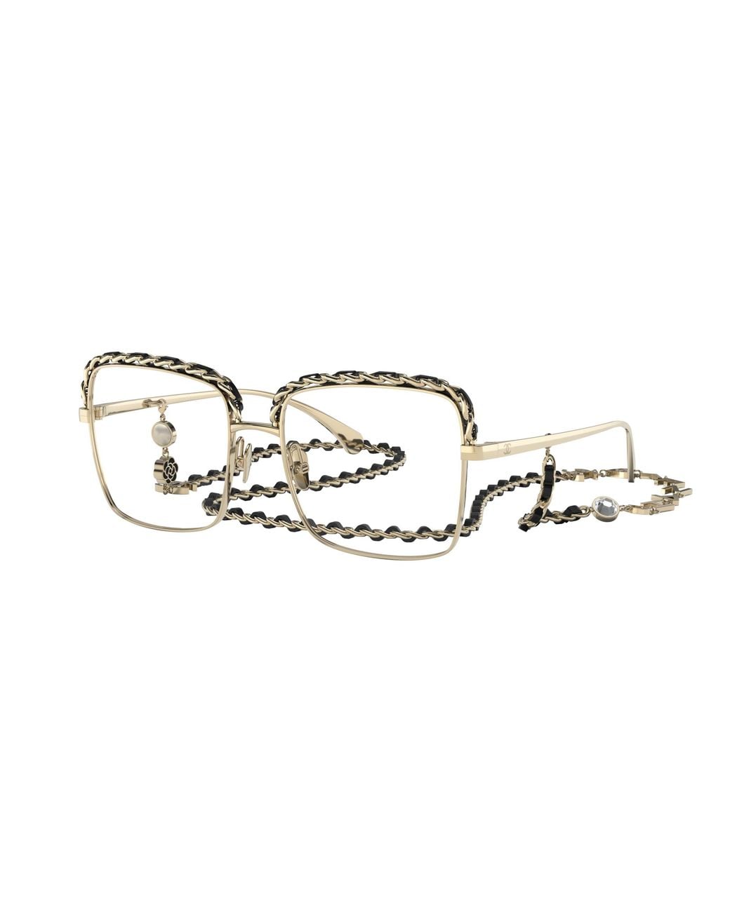 Chanel Black Sunglass Square Eyeglasses Ch2206q