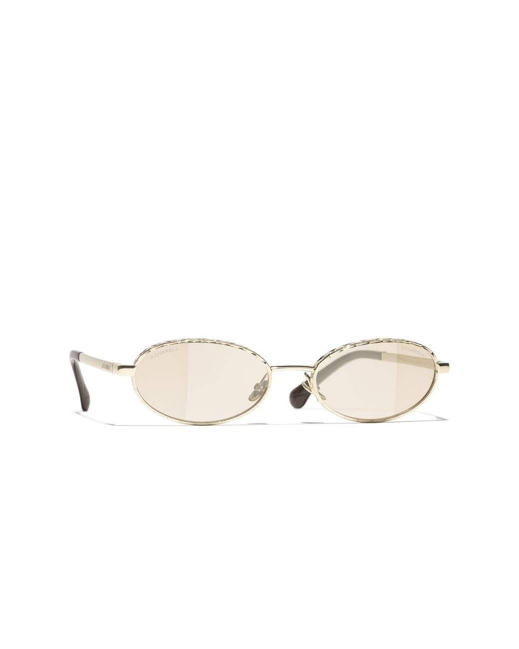 Chanel Black Sunglass Oval Blue Light Glasses Ch2227s