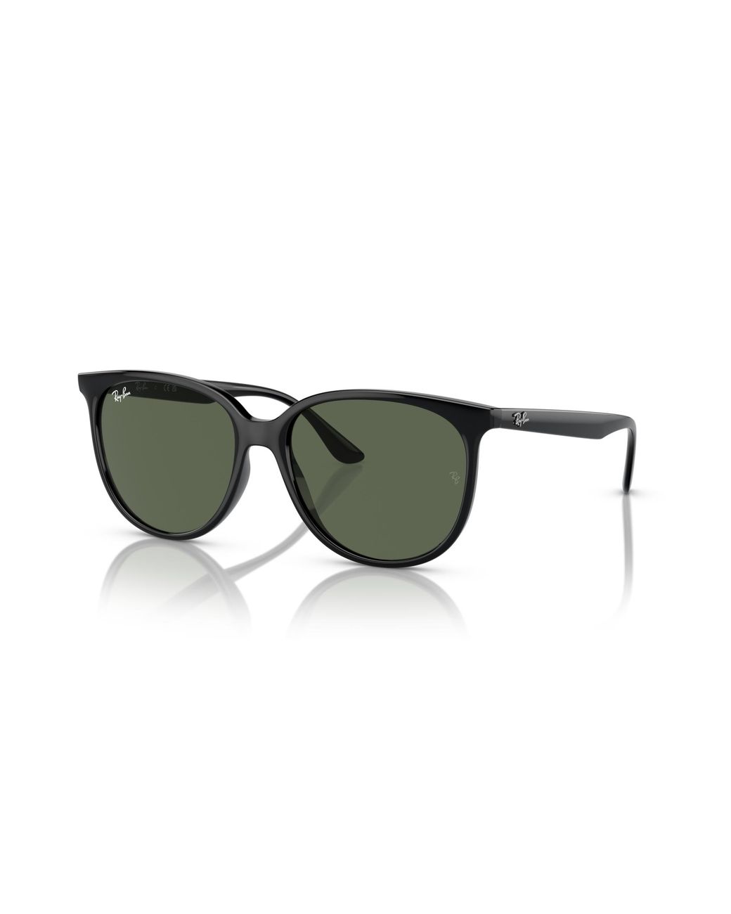 Ray-Ban Black S Rb4378f Low Bridge Fit Square Sunglasses