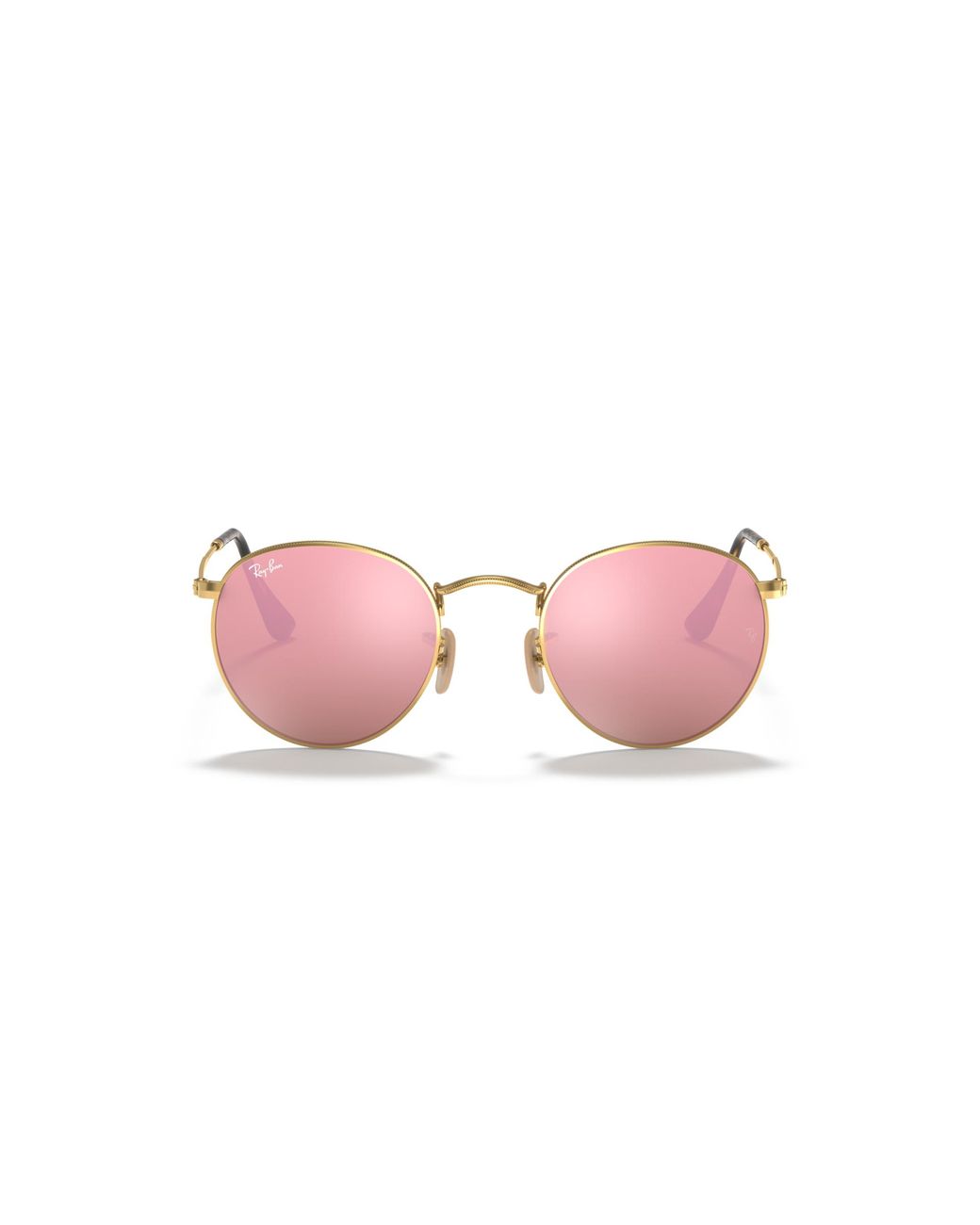 Ray-Ban Black Round Flat Lenses Sunglasses Frame Brown Lenses