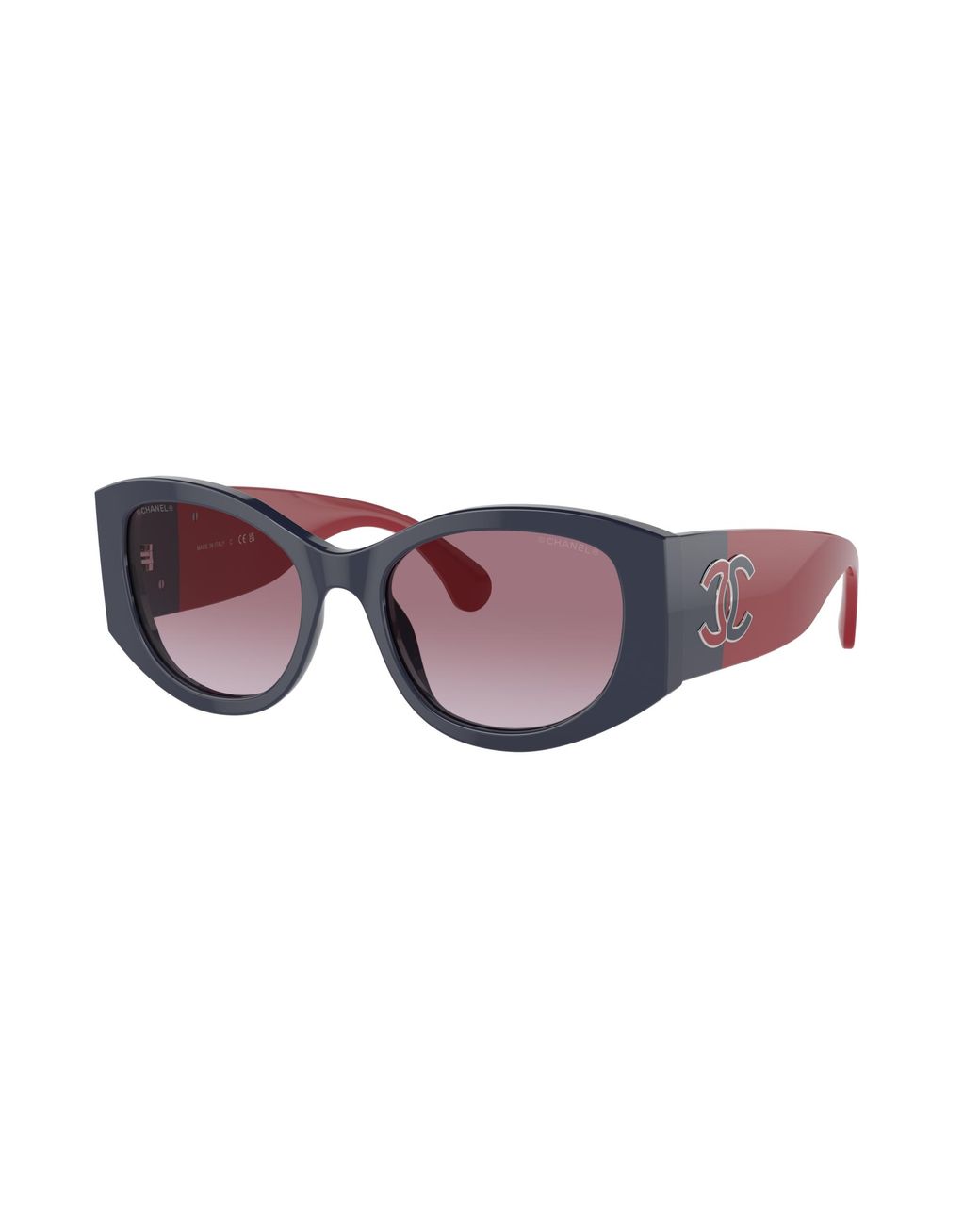 Chanel Black Sunglass Oval Sunglasses Ch5524a
