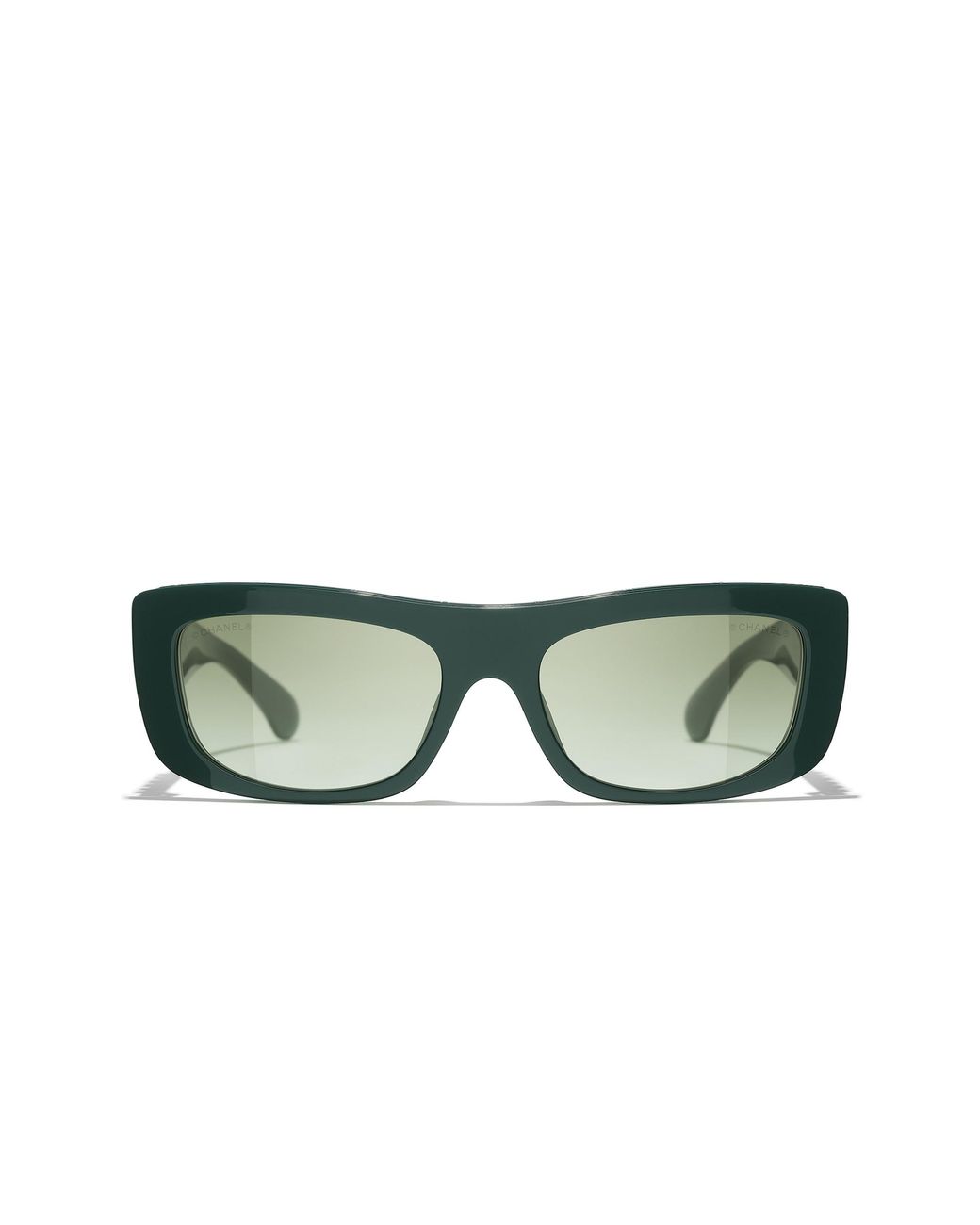 Chanel Green Sunglass Rectangle Sunglasses Ch5559