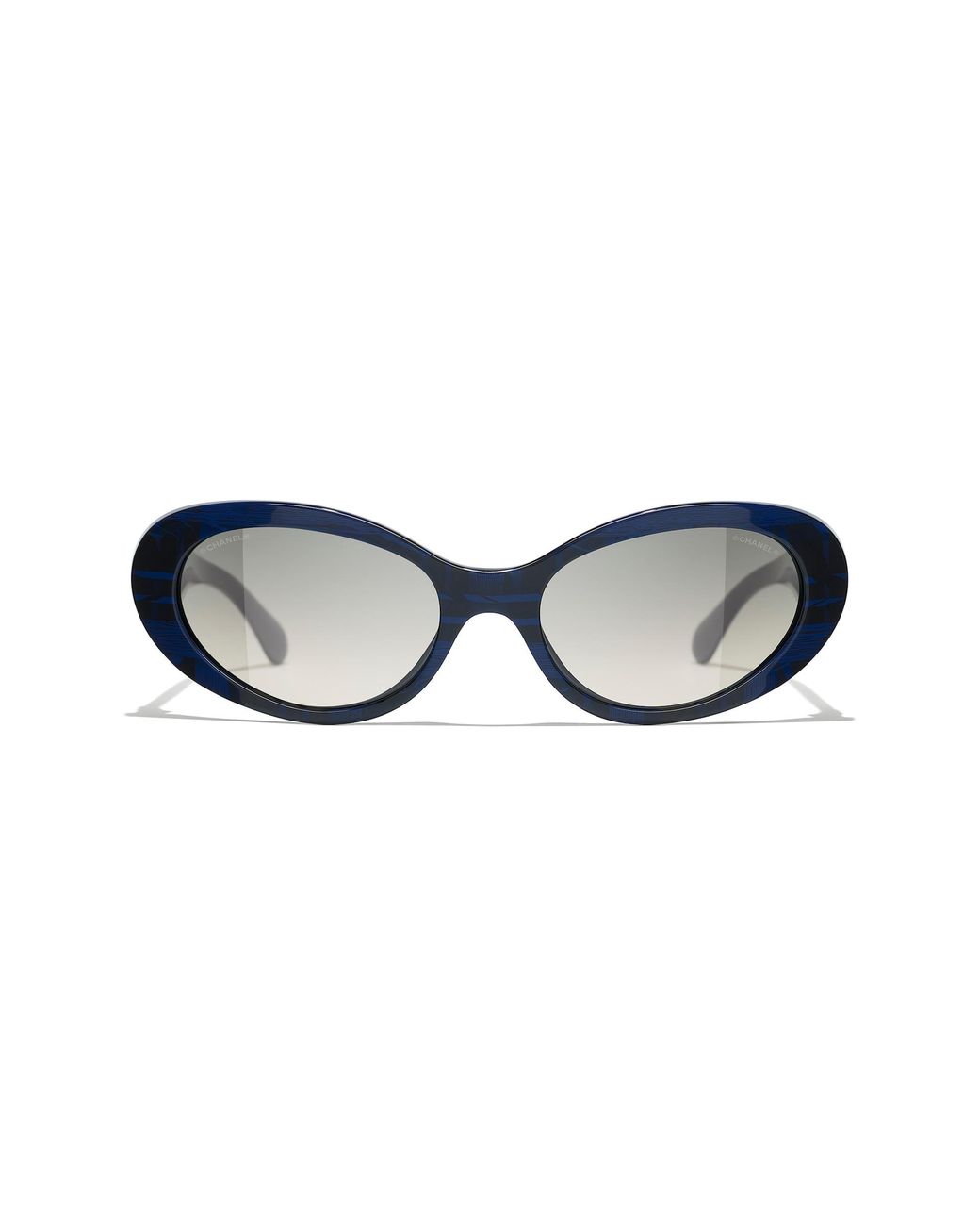 Chanel Black Sunglass Oval Sunglasses Ch5515