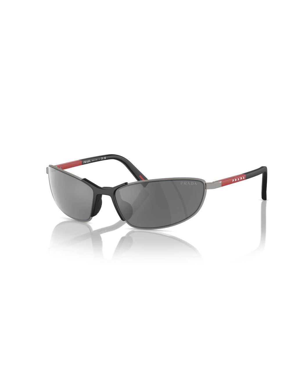 Prada Linea Rossa Black Sunglass Ps C03su for men