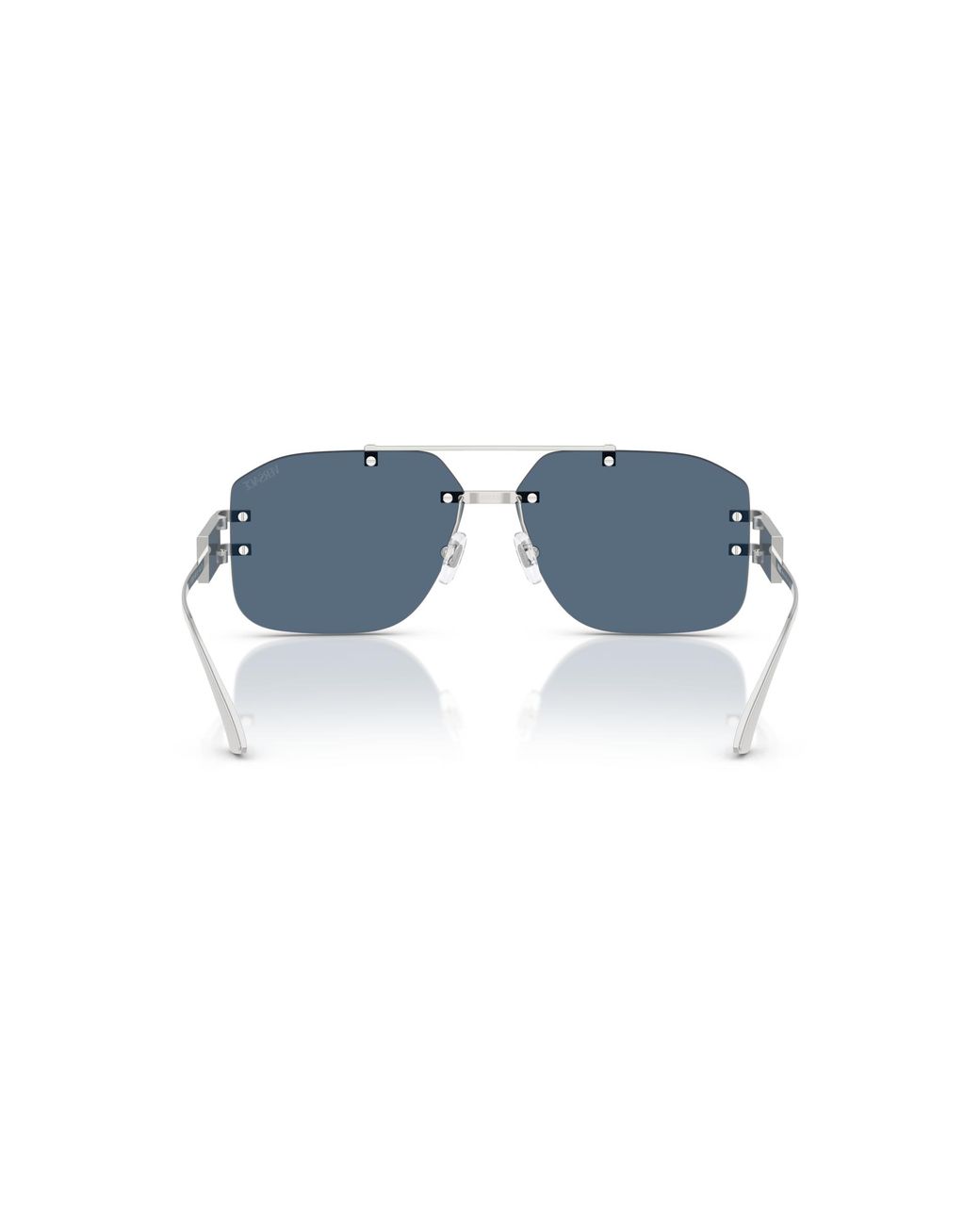 Versace Black Damier Plaque Sunglasses for men