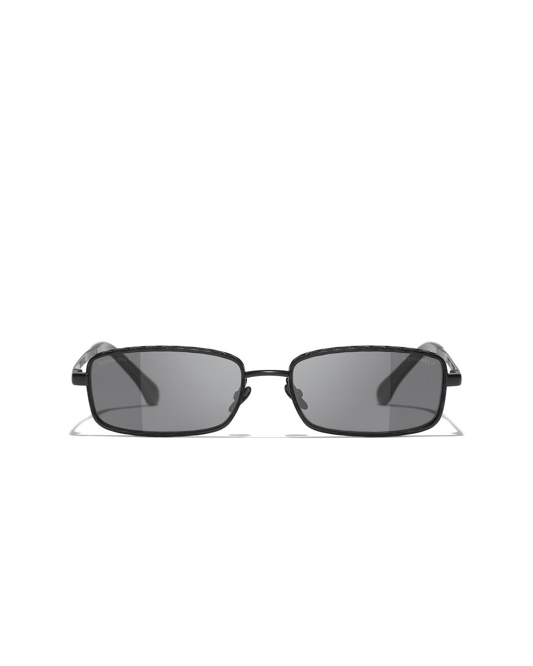 Chanel Black Sunglass Rectangle Sunglasses Ch4295