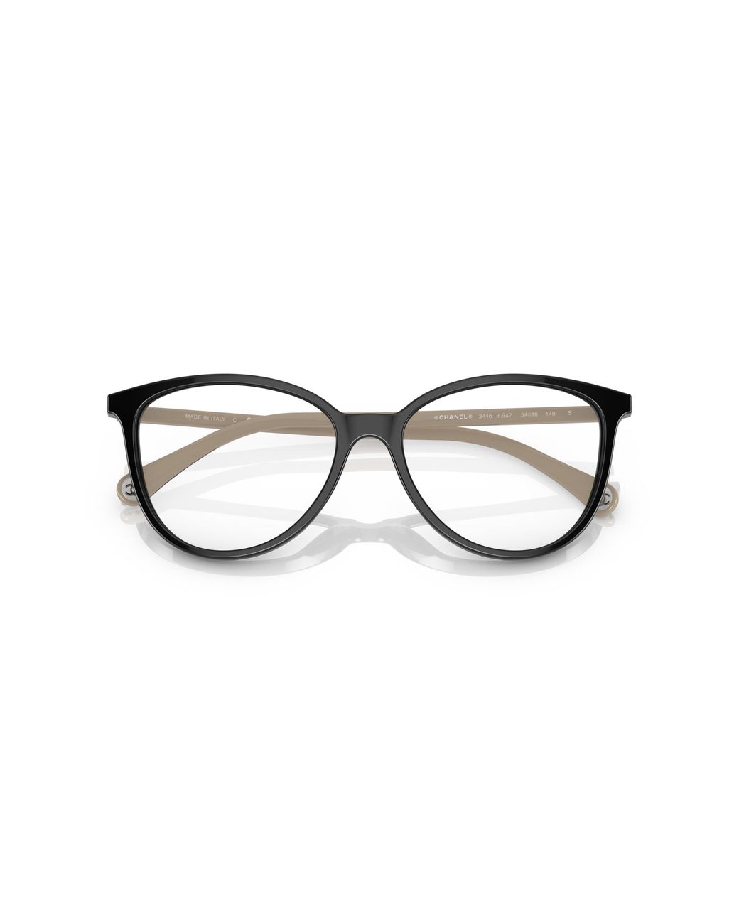 Chanel Black Sunglass Butterfly Eyeglasses Ch3446