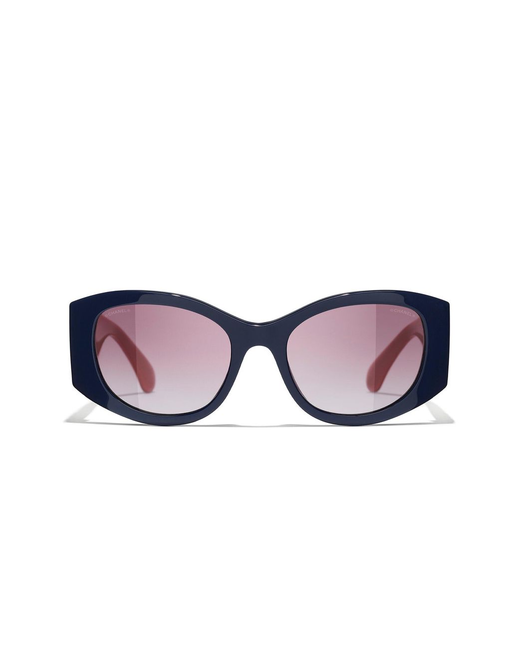 Chanel Black Sunglass Oval Sunglasses Ch5524