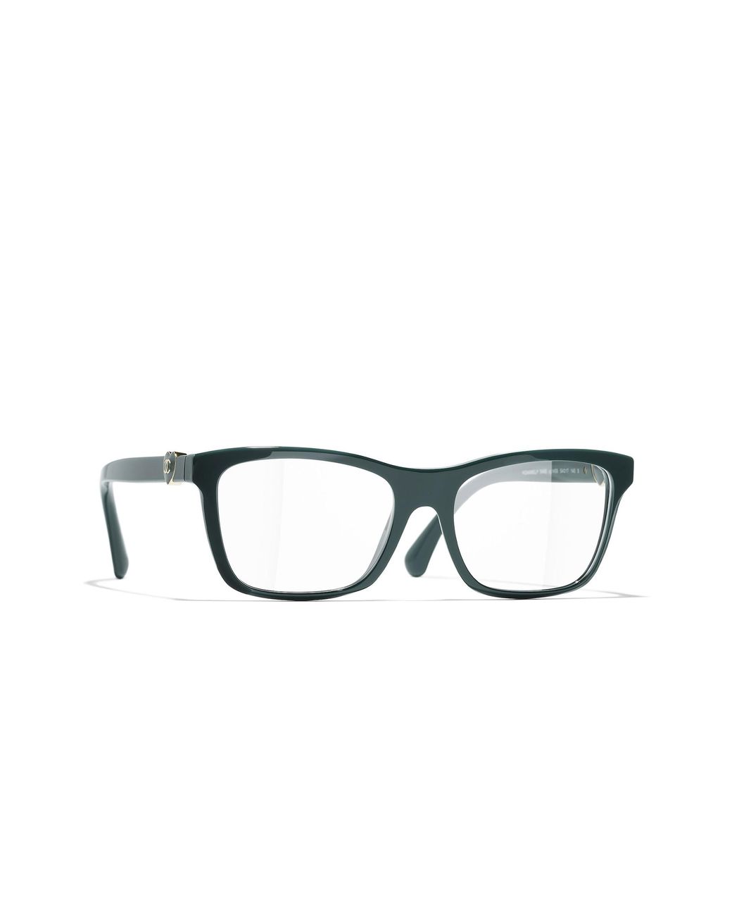Chanel Black Sunglass Rectangle Eyeglasses Ch3465