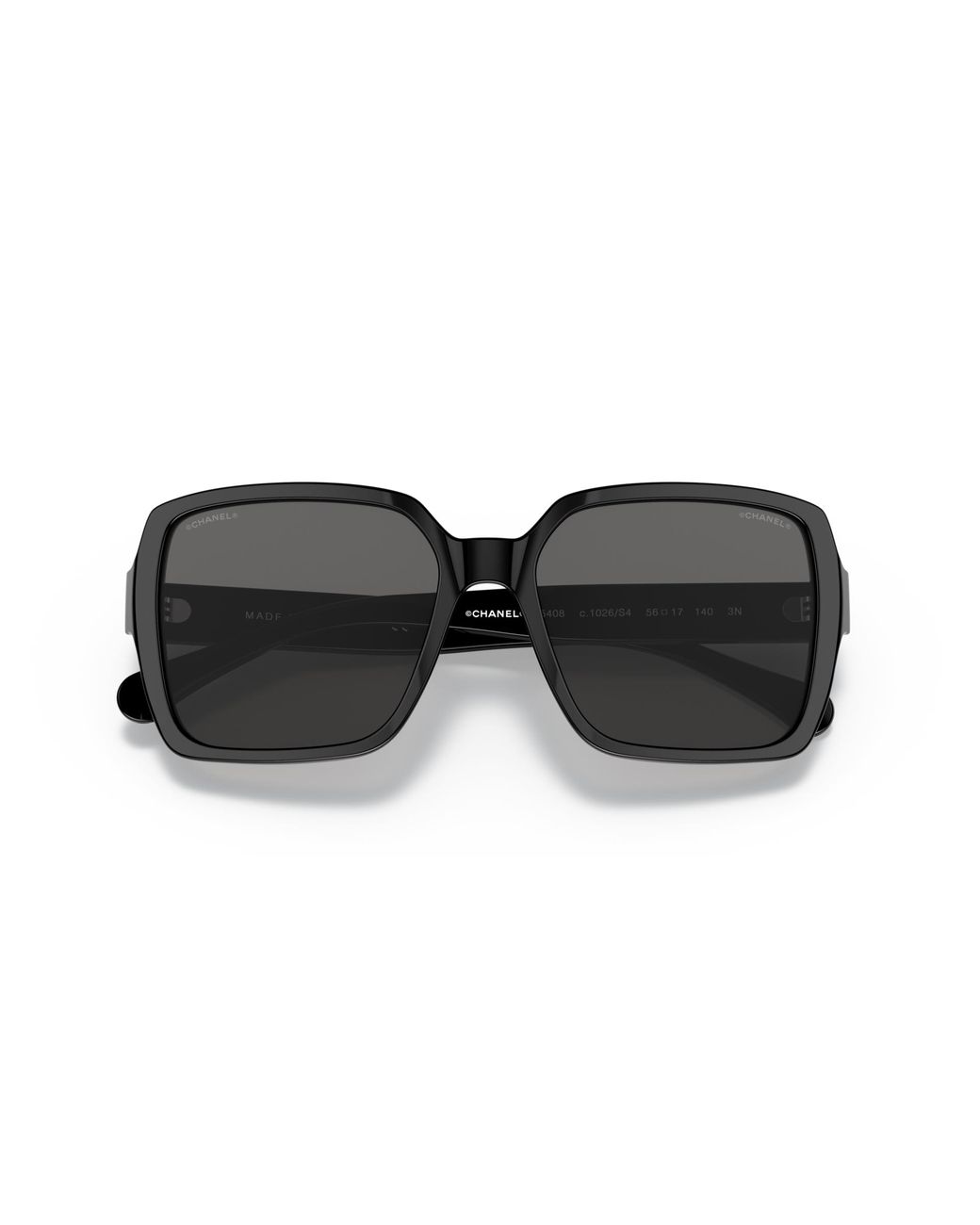 Chanel Black Sunglass Square Sunglasses Ch5408