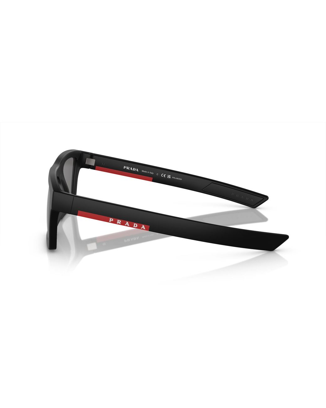 Prada Linea Rossa Black Polarized Sunglasses for men