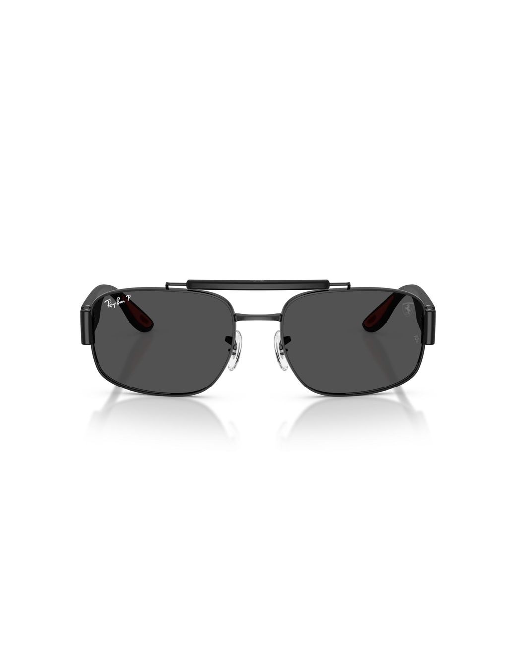 Ray-Ban Black Sunglass Rb3797m Scuderia Ferrari Collection Polarized+ Lenses