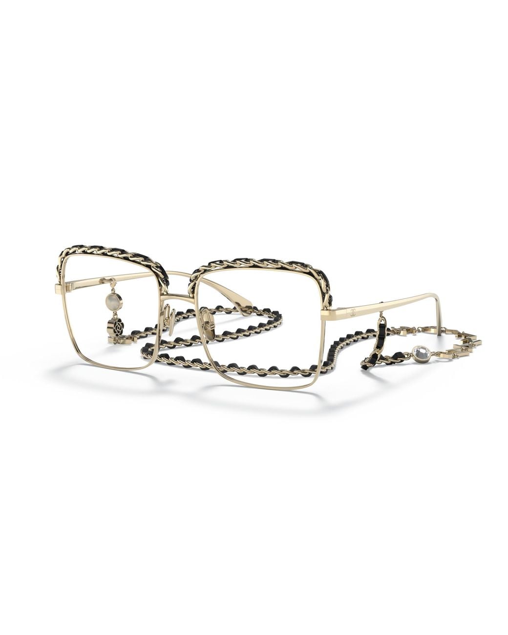 Chanel Black Sunglass Square Eyeglasses Ch2206q