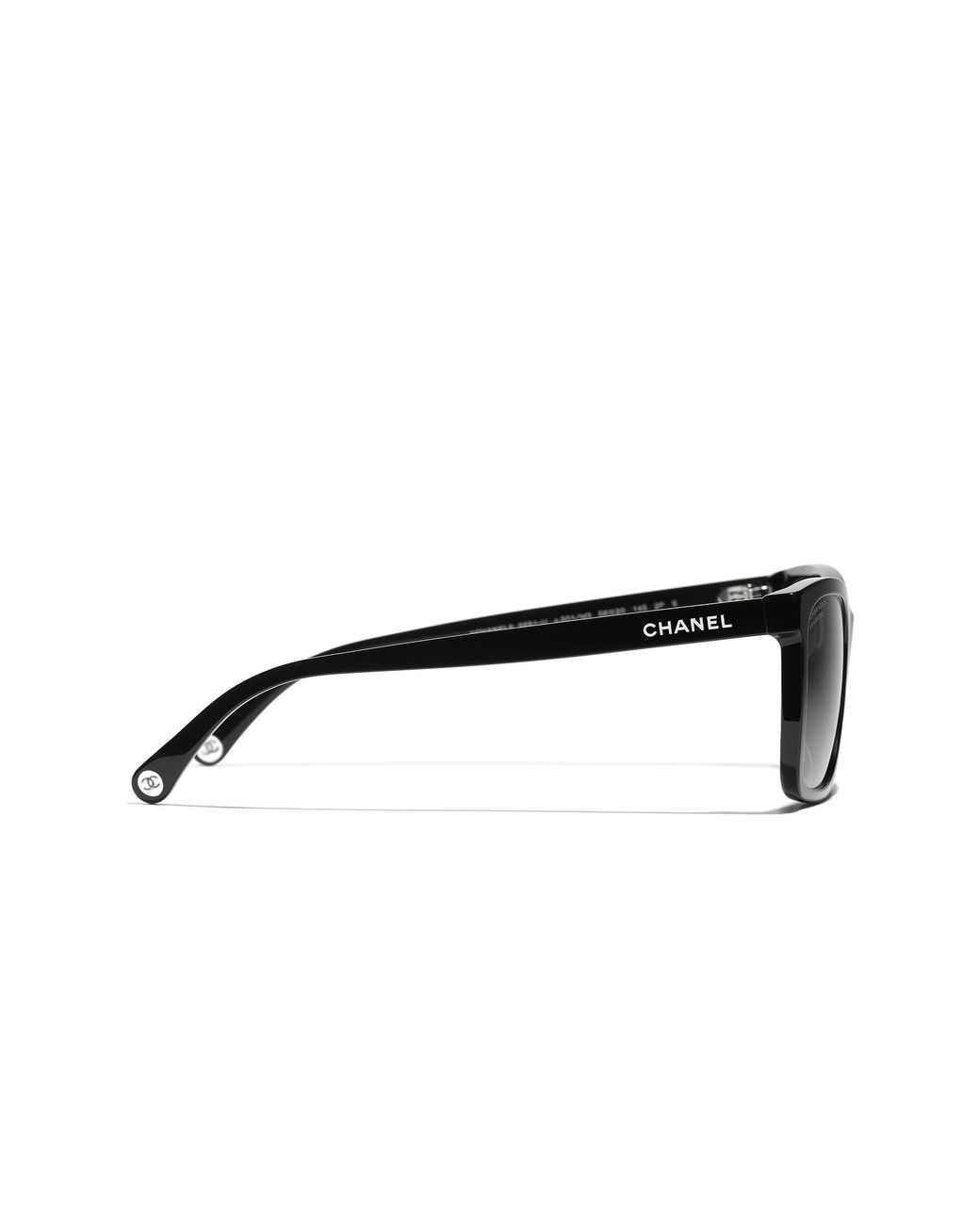 Chanel Black Sunglass Rectangle Sunglasses Ch5551u
