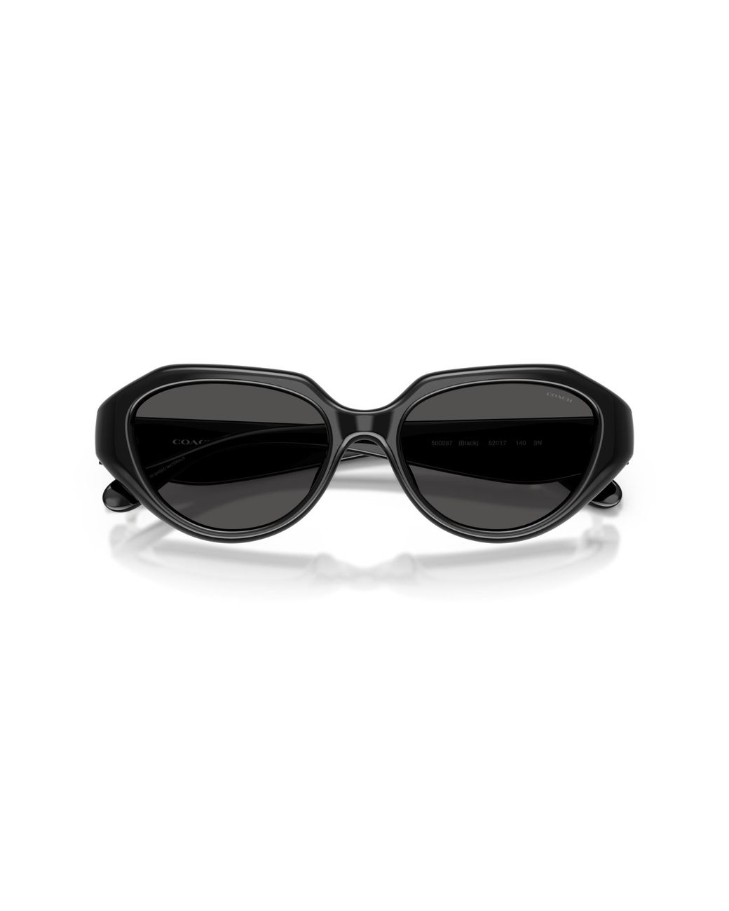 COACH Black C Hardware Geometric Sunglasses
