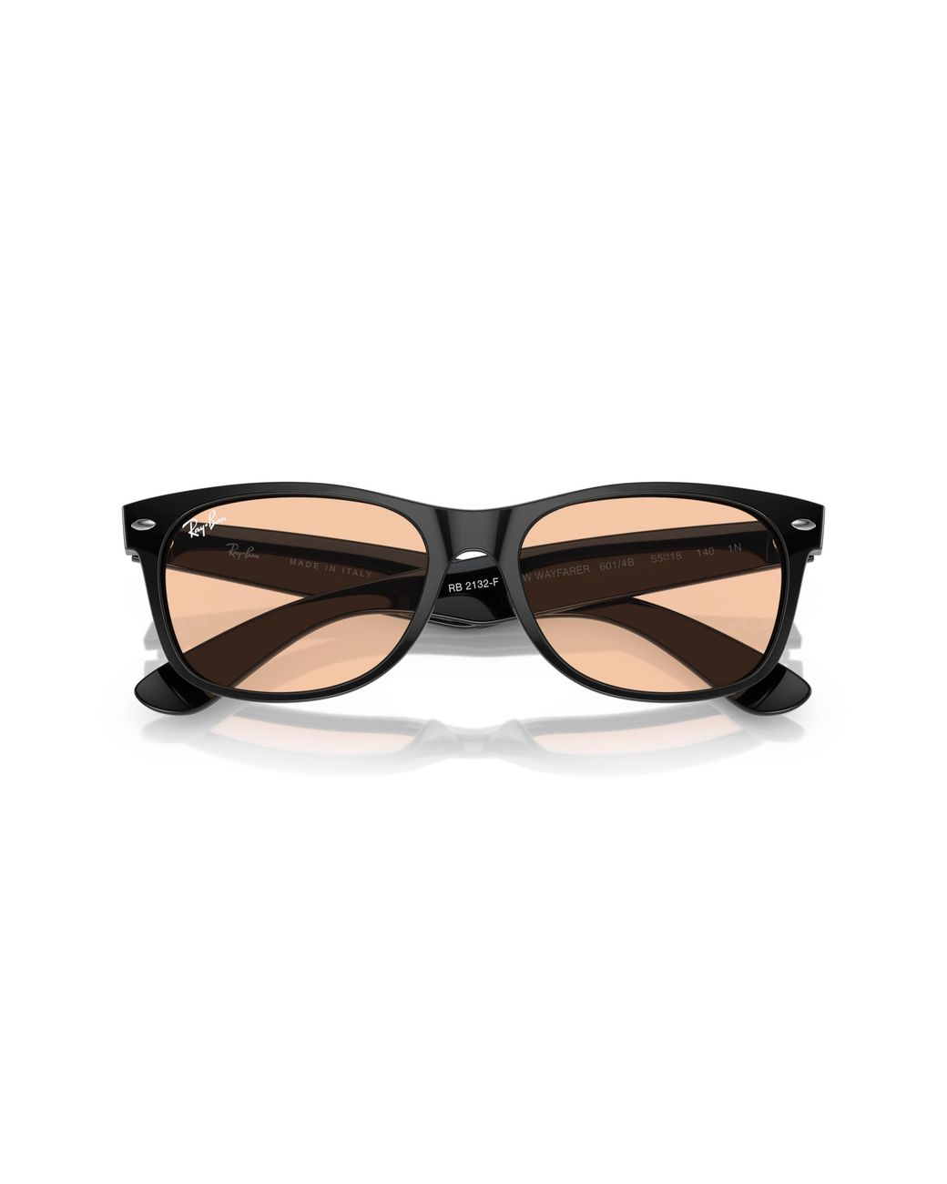 Ray-Ban Black New Wayfarer Classic Sunglasses Frame Pink Lenses
