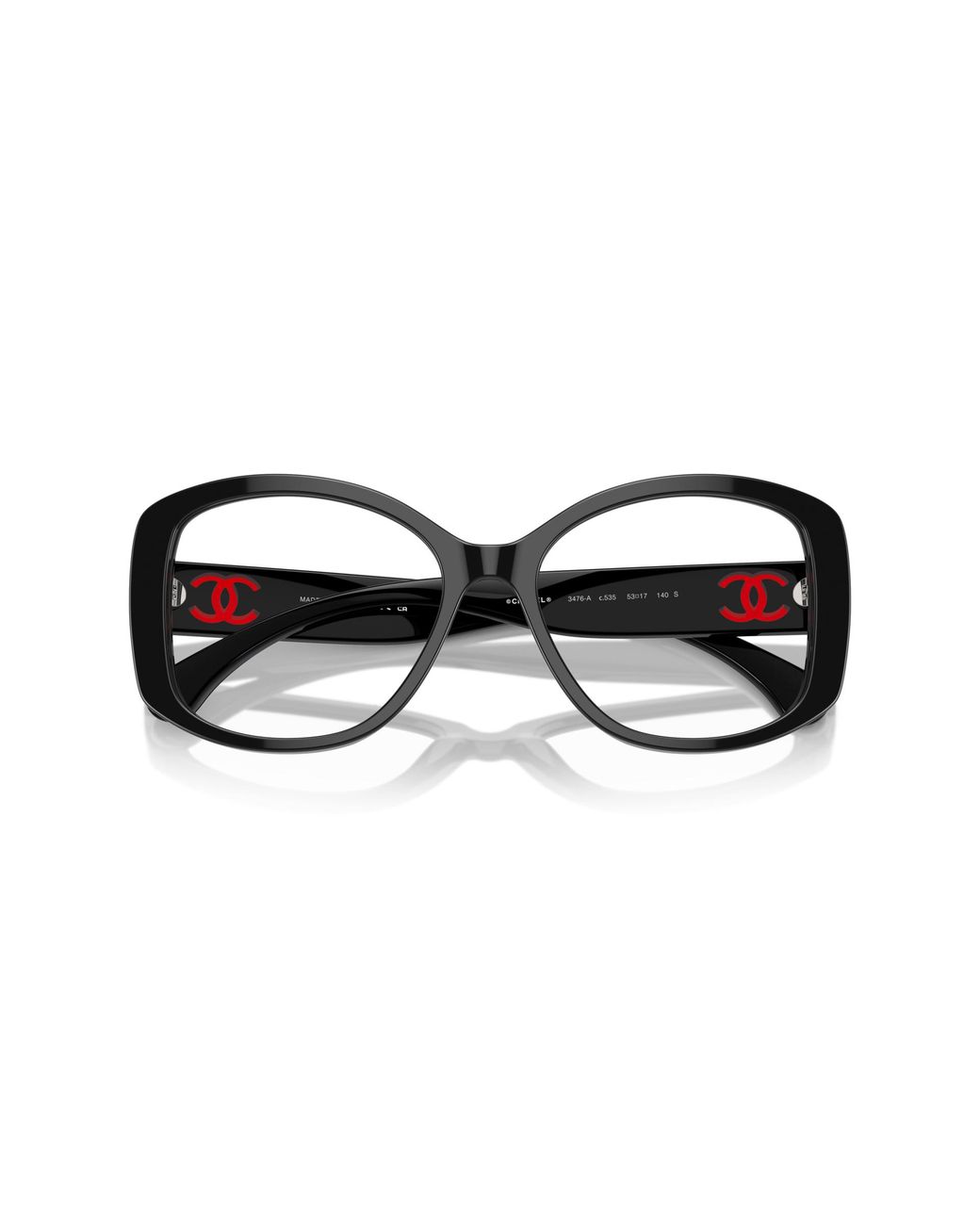 Chanel Black Sunglass Butterfly Eyeglasses Ch3476a
