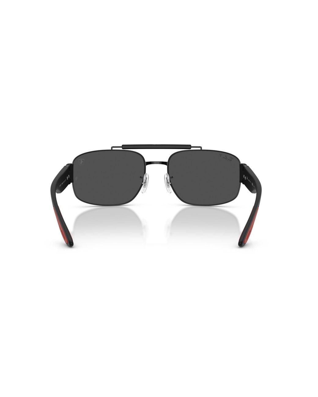 Ray-Ban Black Sunglass Rb3797m Scuderia Ferrari Collection Polarized+ Lenses