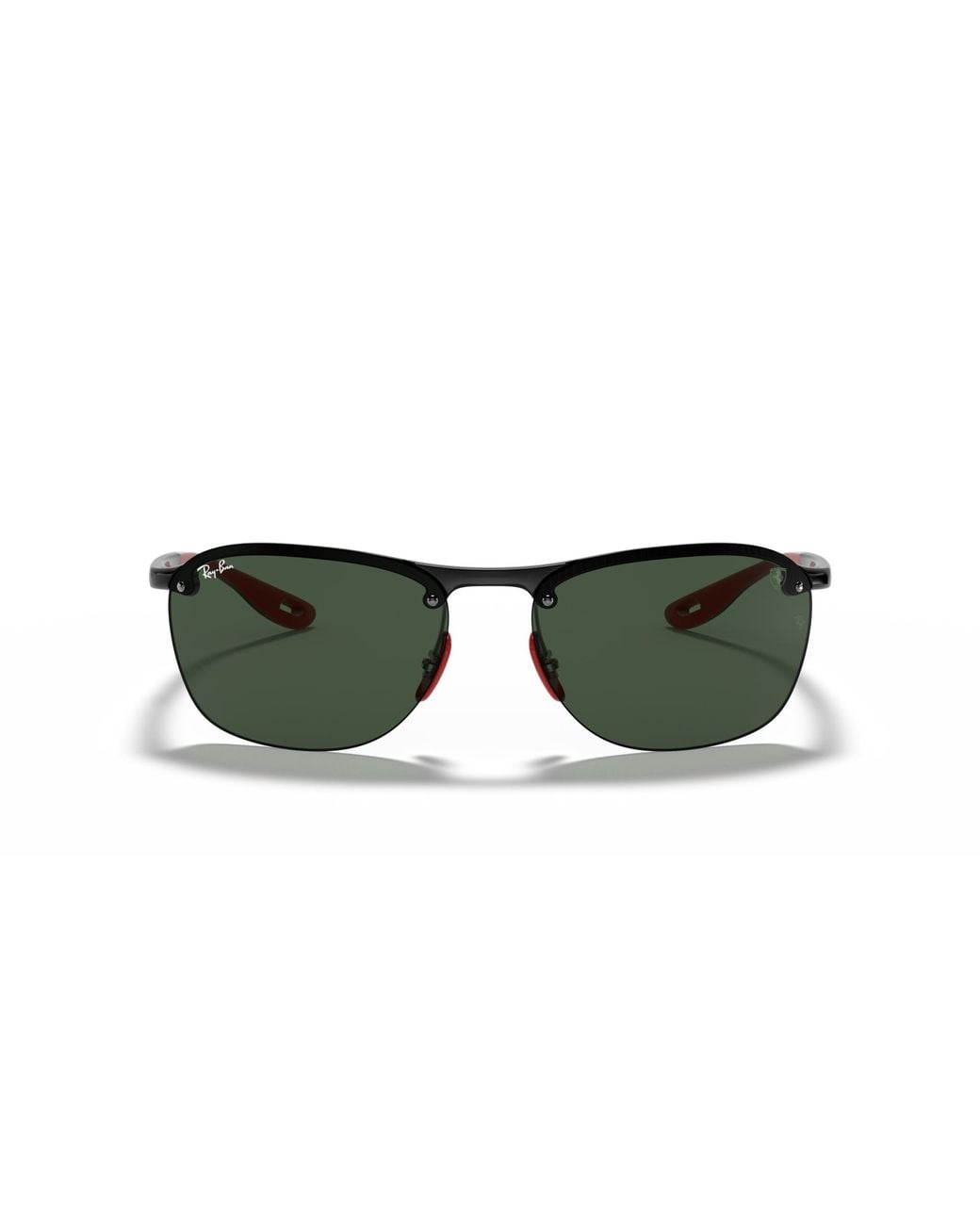 Ray-Ban Sunglasses Man Rb4302m Scuderia Ferrari Collection - Black Frame Green Lenses 62-16 for men