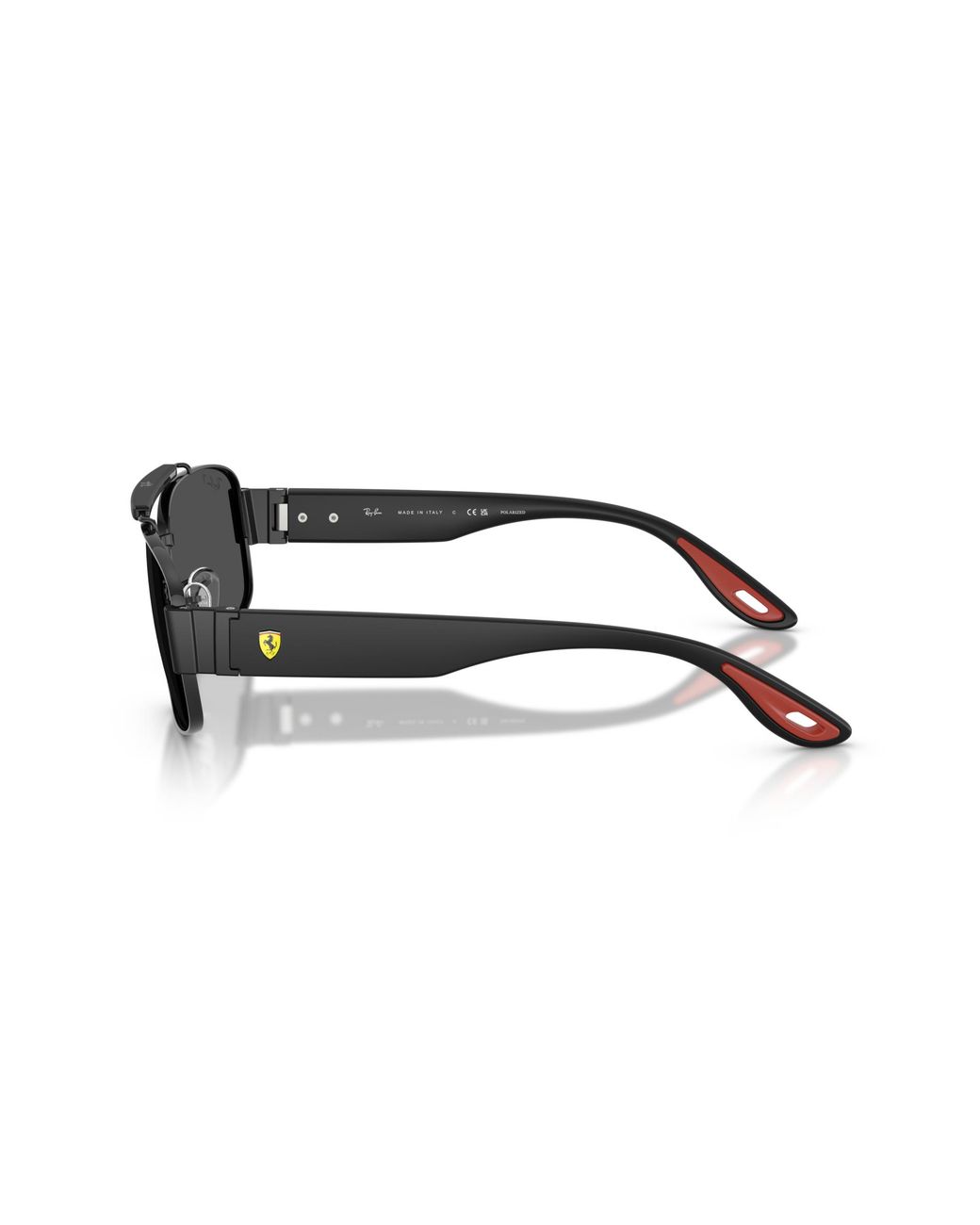 Ray-Ban Black Sunglass Rb3797m Scuderia Ferrari Collection Polarized+ Lenses