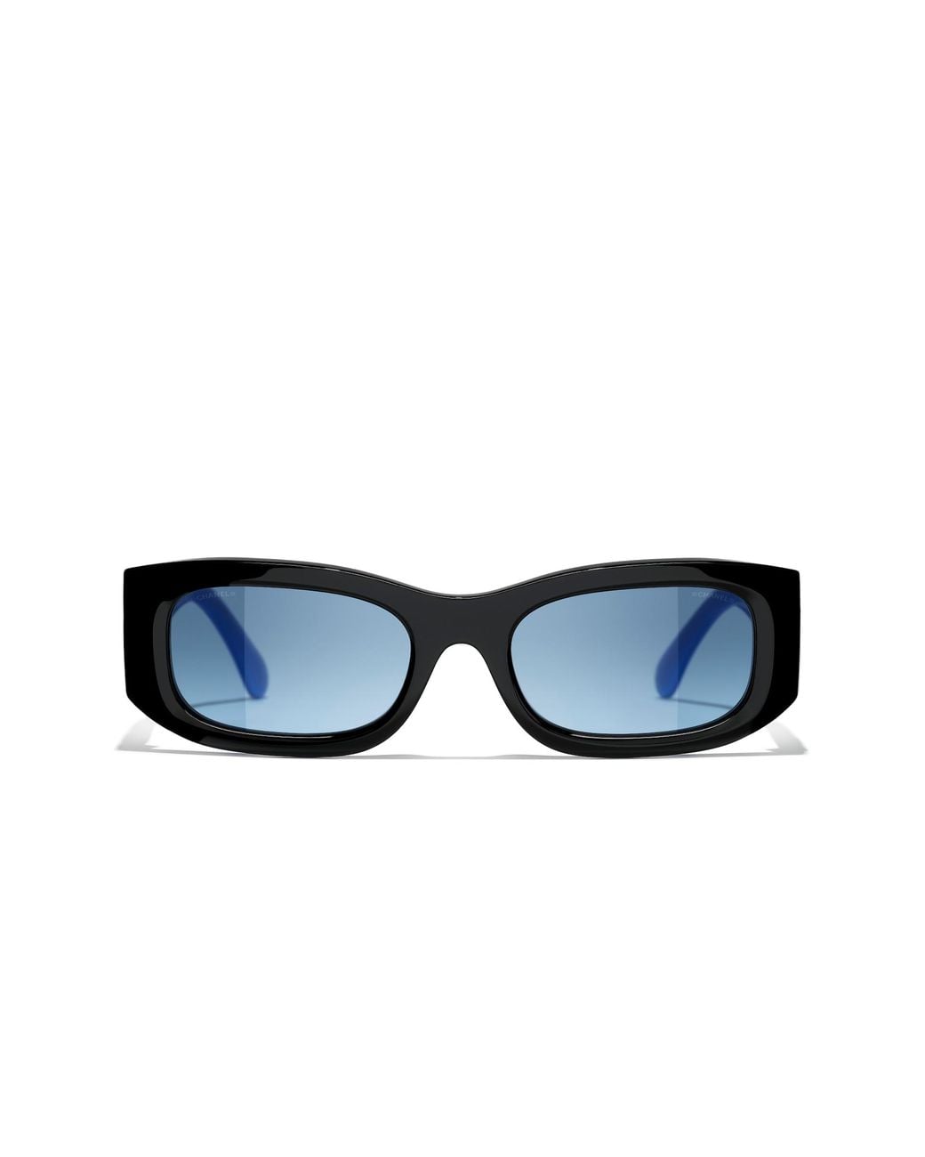 Chanel Black Sunglass Rectangle Sunglasses Ch5525a