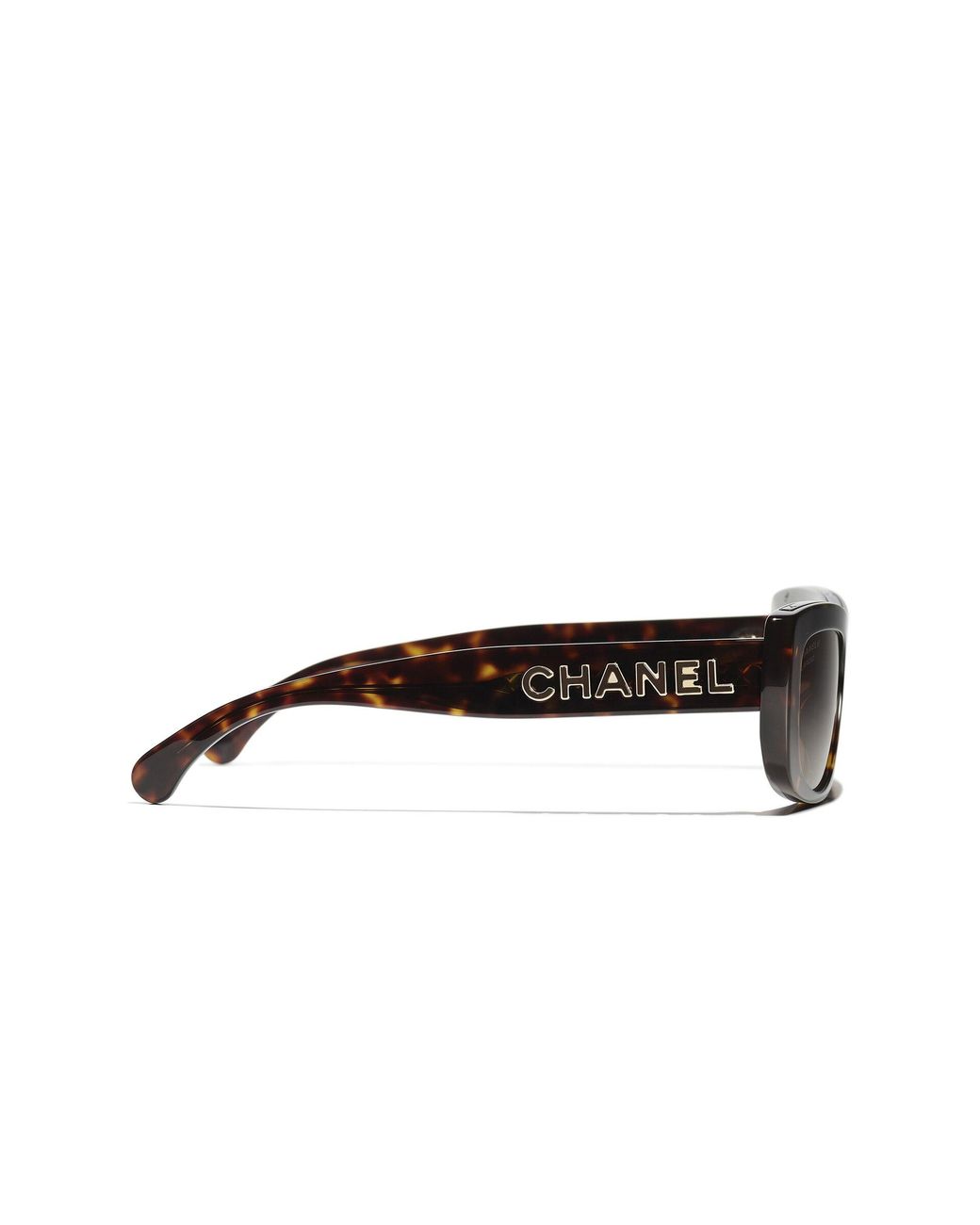Chanel Black Sunglass Rectangle Sunglasses Ch5559