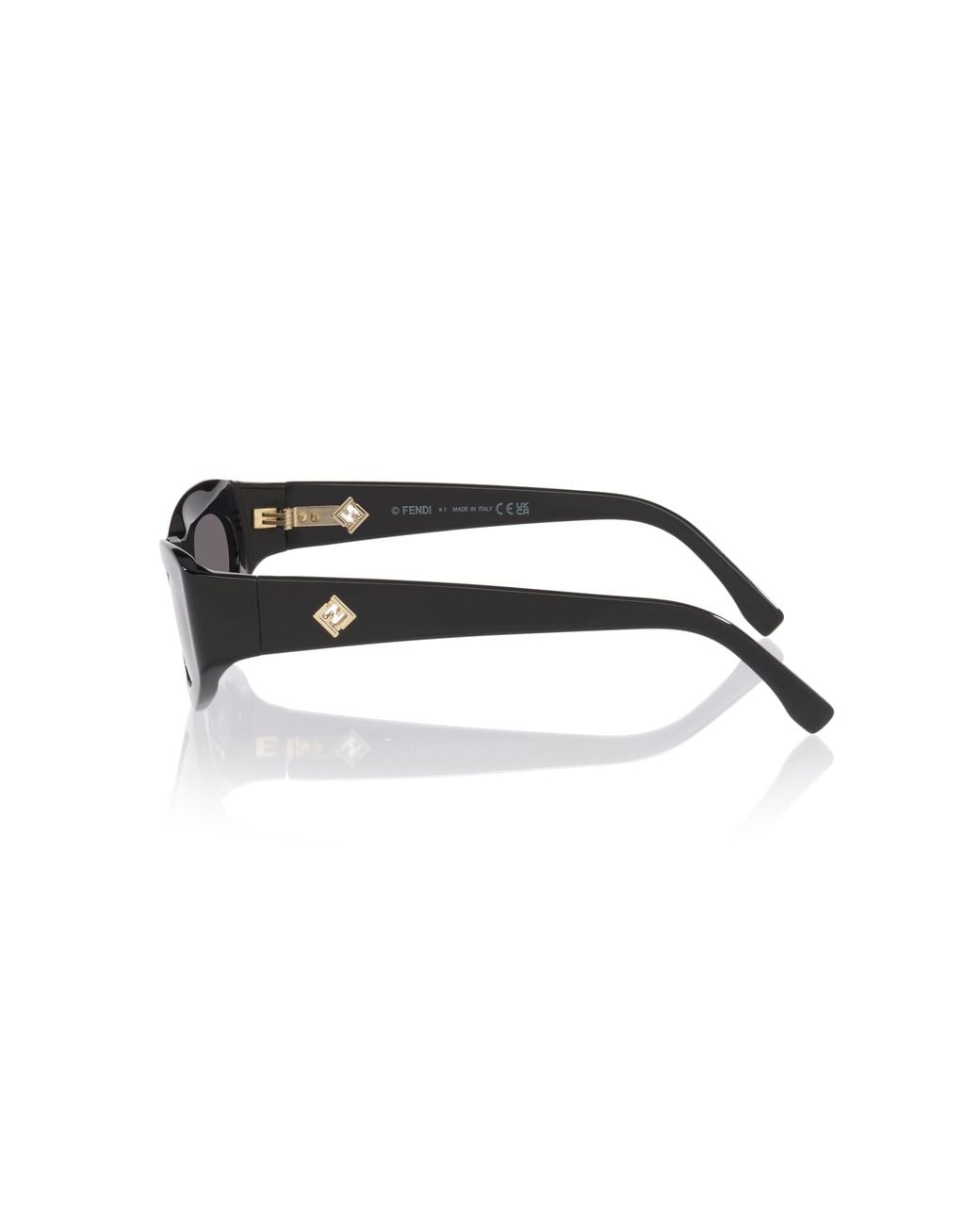 Fendi Black Sunglass Ff Diamonds Fe40177u