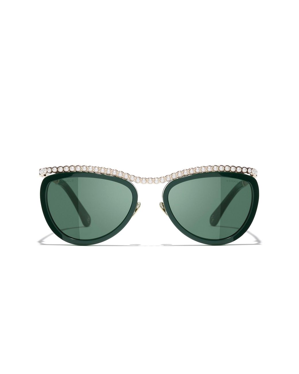 Chanel Green Sunglass Cat Eye Sunglasses Ch4296h Ch4296h