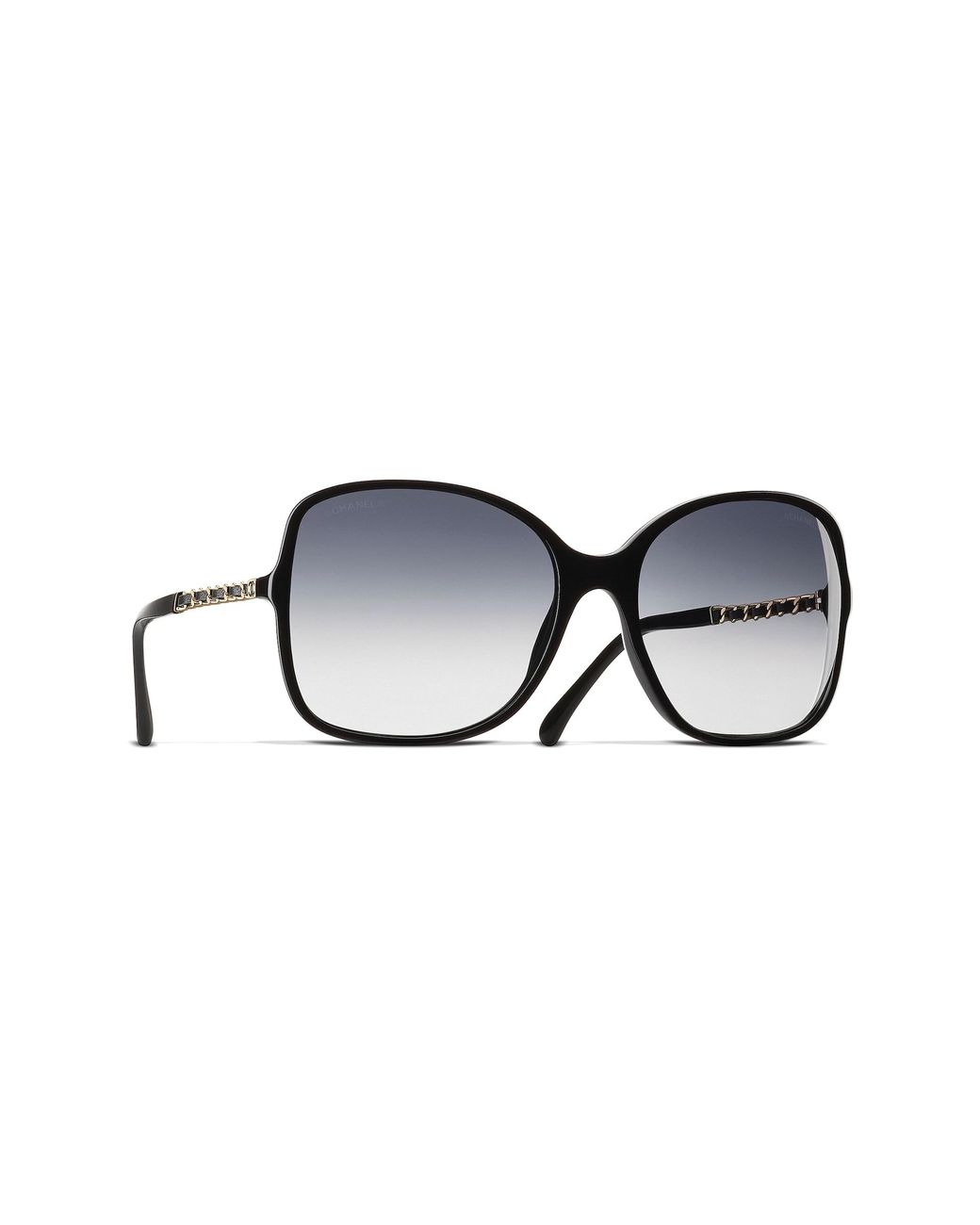 Chanel Black Sunglass Square Sunglasses Ch5210q