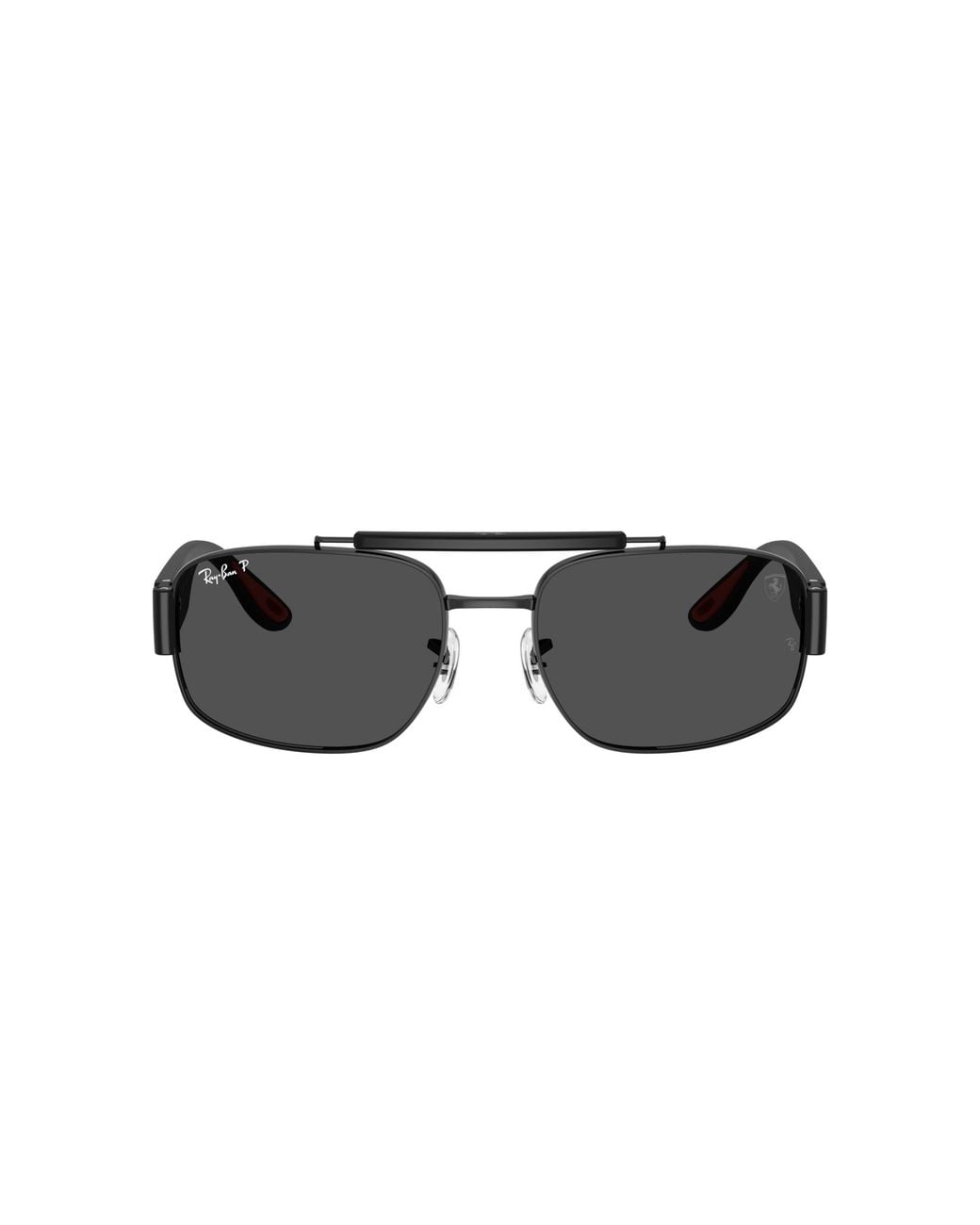 Ray-Ban Black Sunglass Rb3797m Scuderia Ferrari Collection Polarized+ Lenses