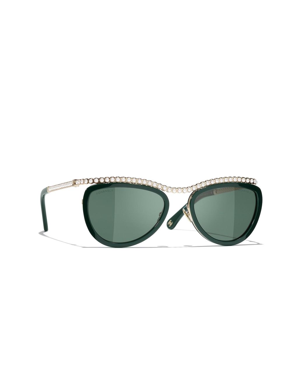 Chanel Green Sunglass Cat Eye Sunglasses Ch4296h Ch4296h