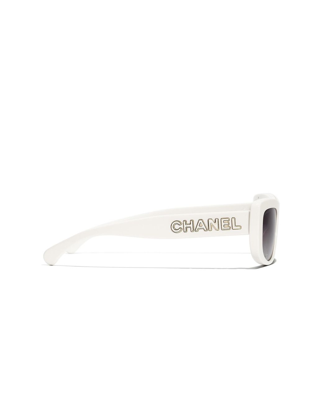 Chanel Black Sunglass Rectangle Sunglasses Ch5559