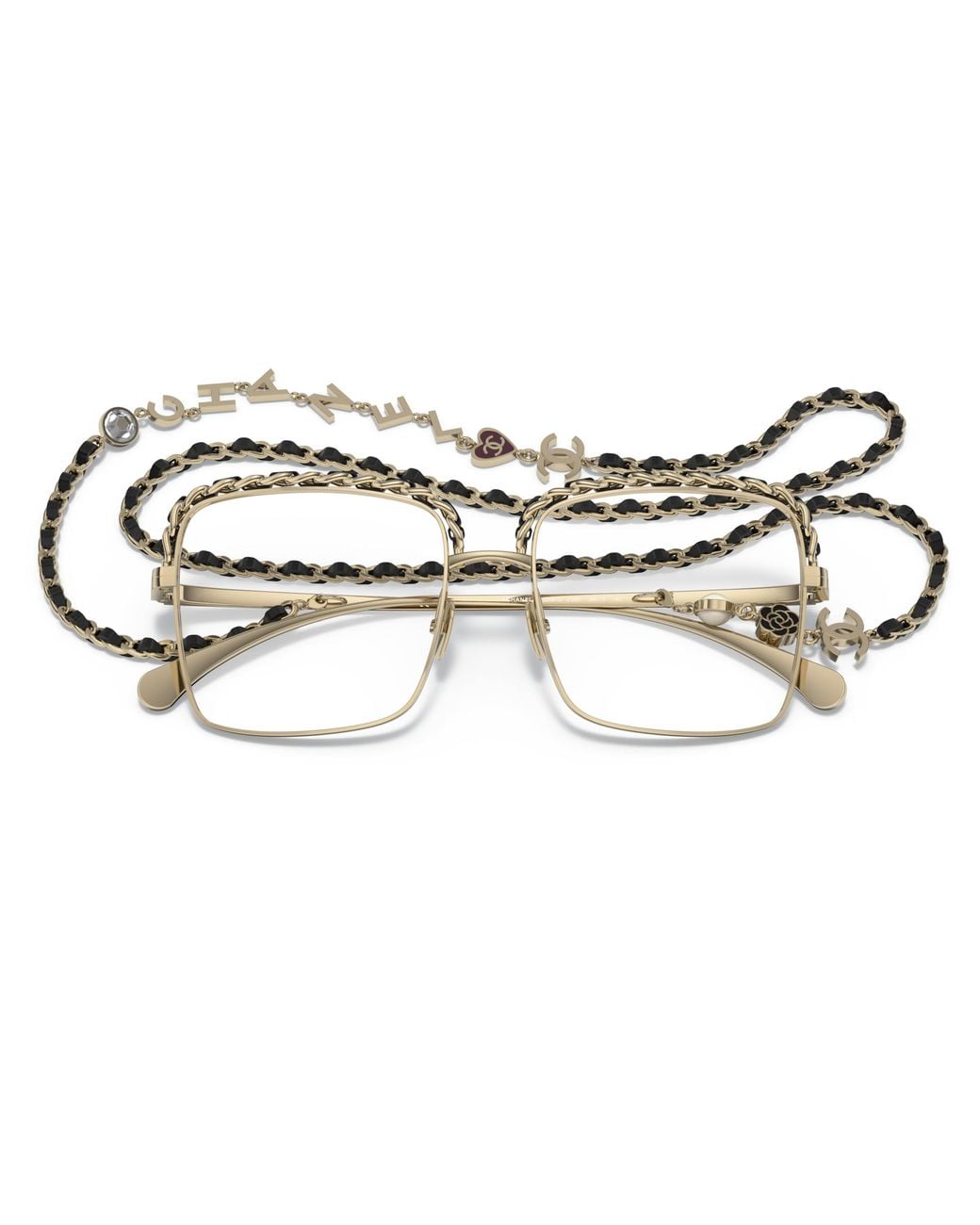 Chanel Black Sunglass Square Eyeglasses Ch2206q