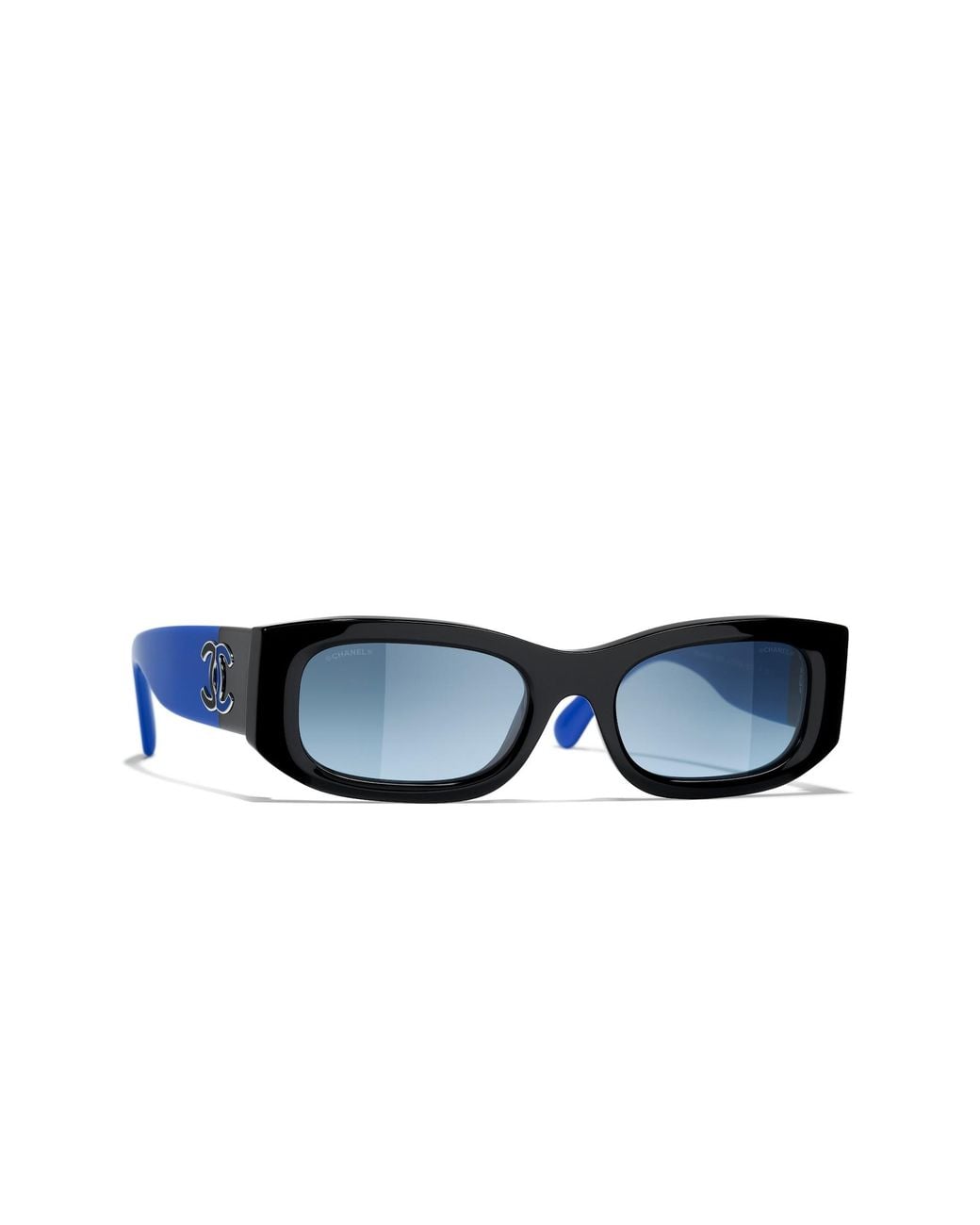 Chanel Black Sunglass Rectangle Sunglasses Ch5525a