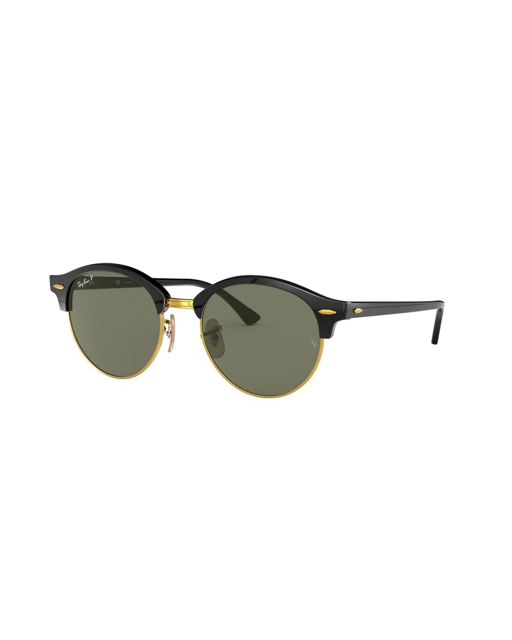 Ray Ban Polarized Sunglasses Rb4246 Clubround In Green Save 14 Lyst