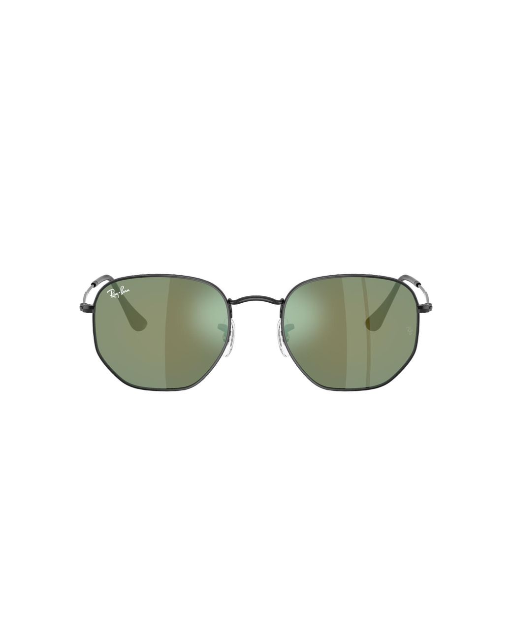 Ray-Ban Green Sunglass Hexagonal Flat Lenses