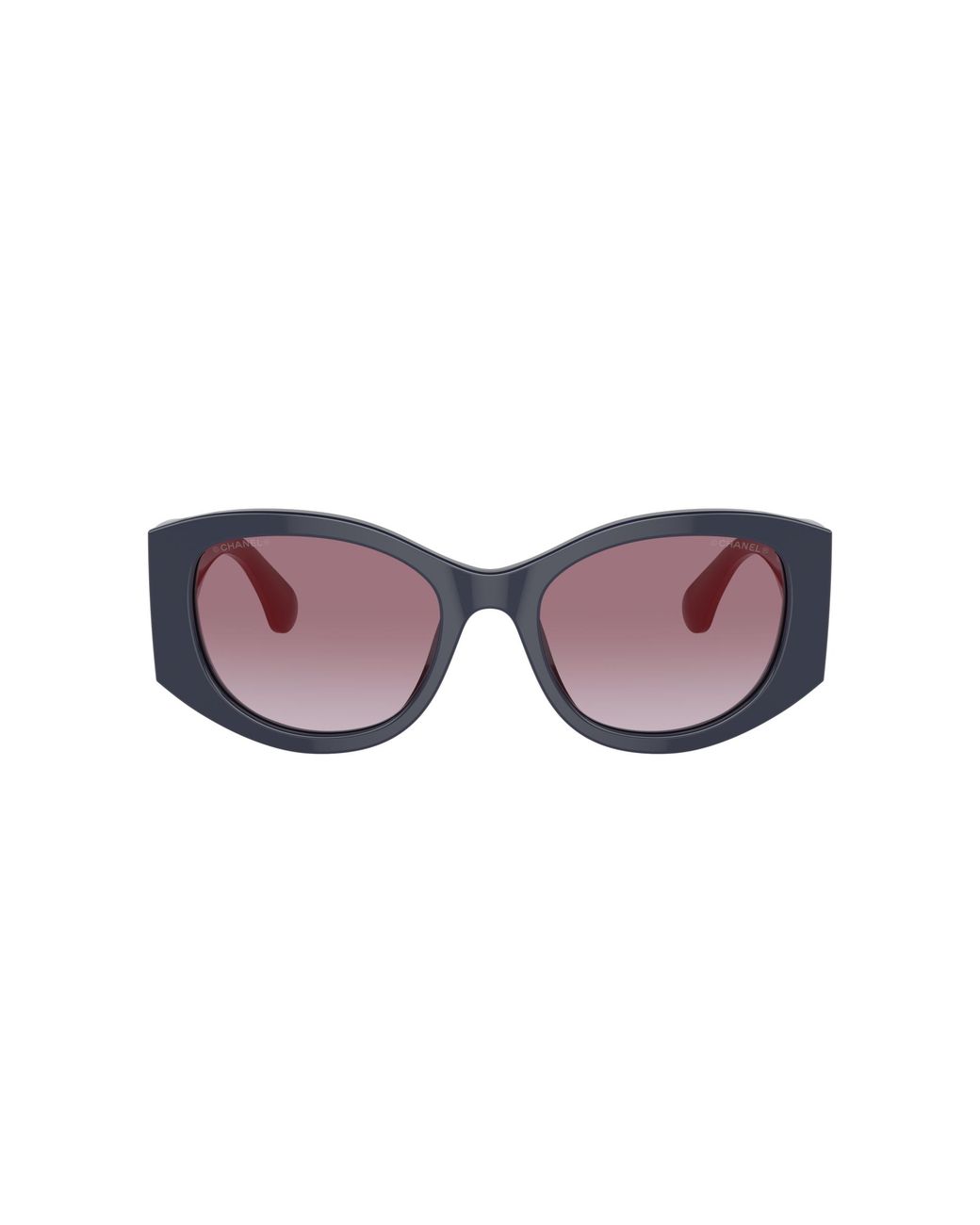 Chanel Black Sunglass Oval Sunglasses Ch5524a