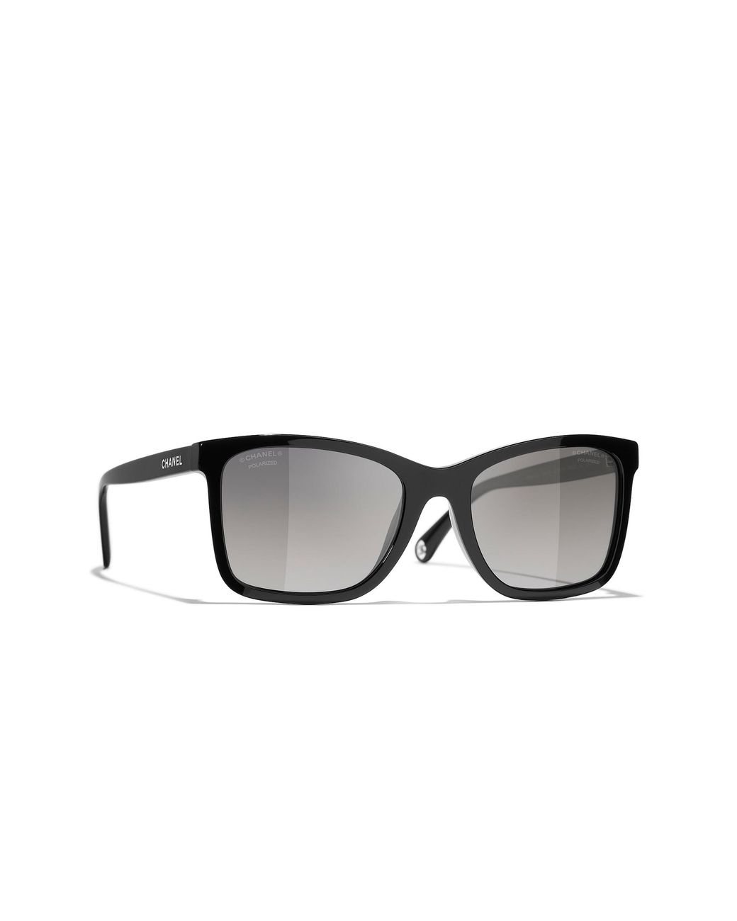 Chanel Black Sunglass Rectangle Sunglasses Ch5551u