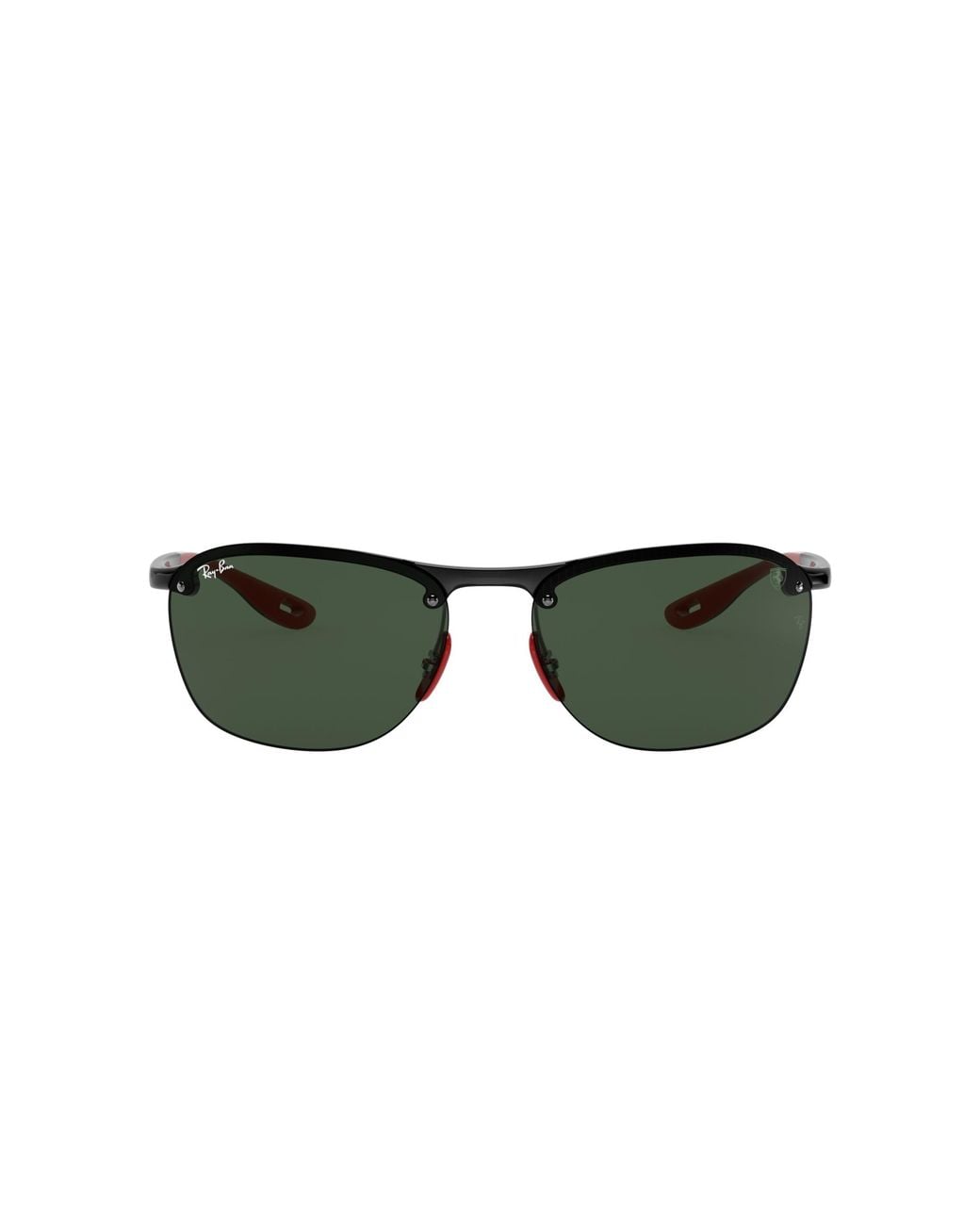 Ray-Ban Sunglasses Man Rb4302m Scuderia Ferrari Collection - Black Frame Green Lenses 62-16 for men
